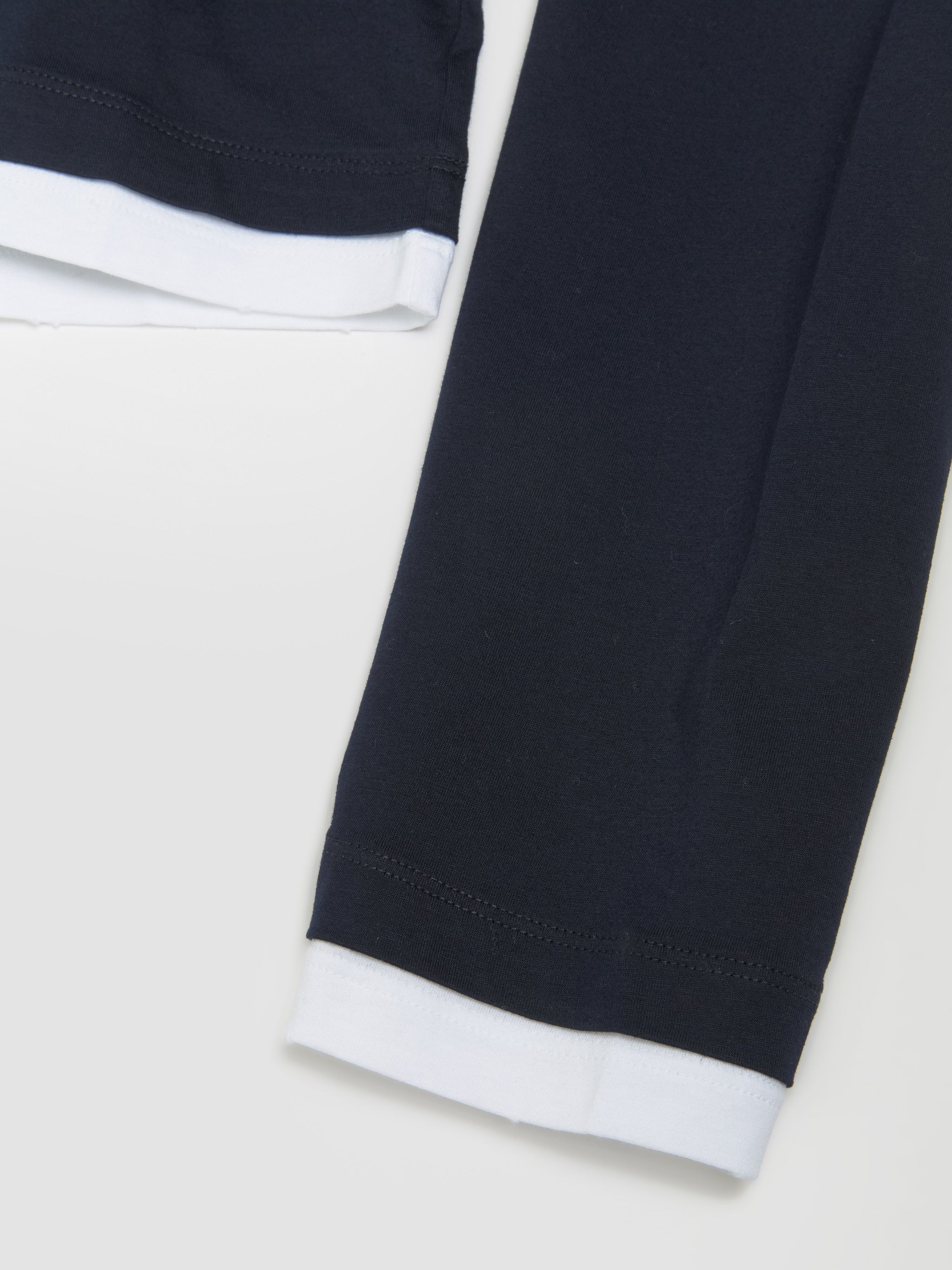 Long Sleeve Jersey T-Shirt in Navy