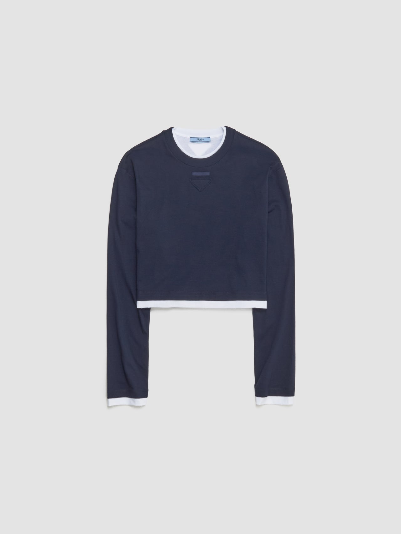 Long Sleeve Jersey T-Shirt in Navy