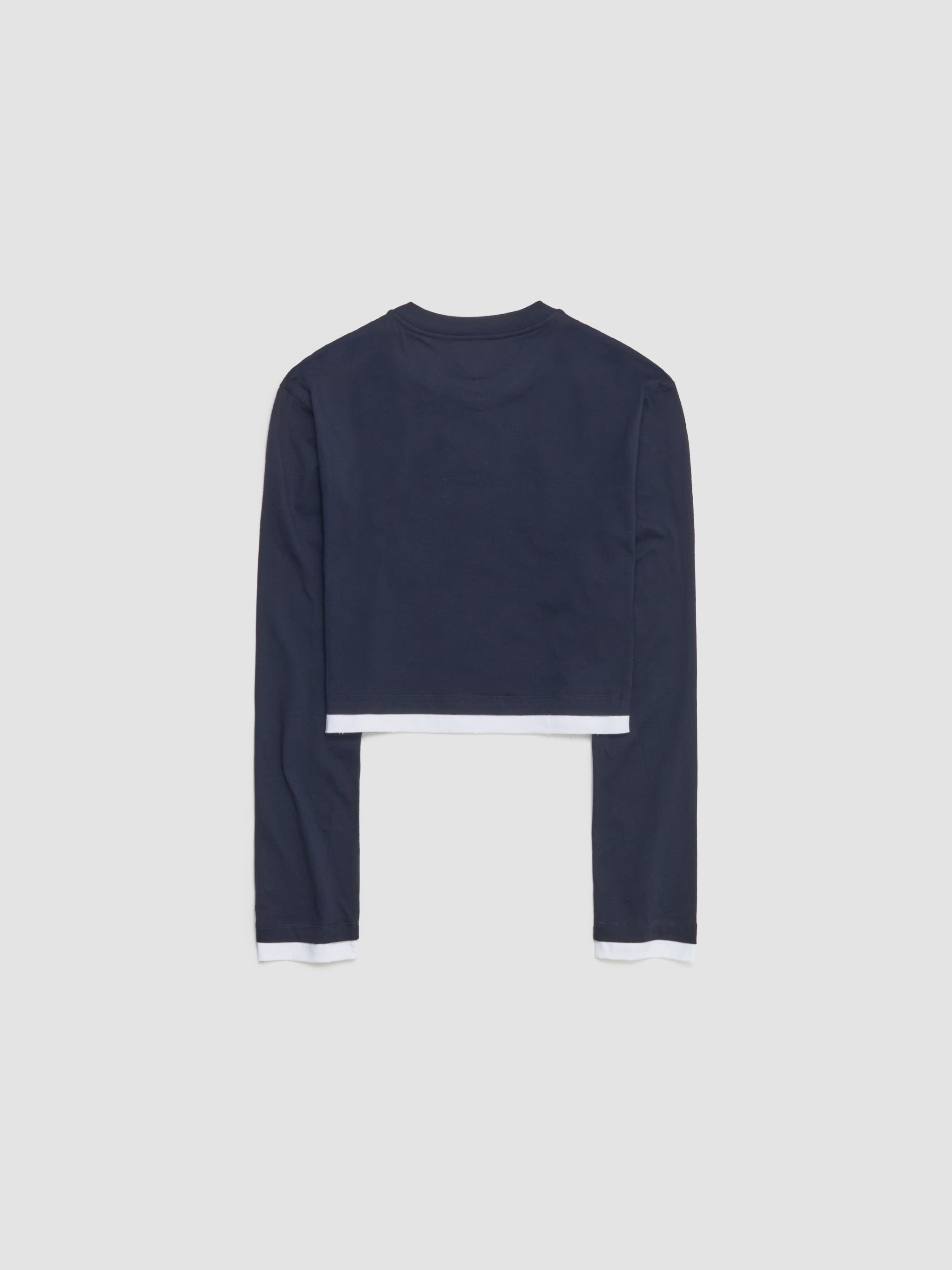 Long Sleeve Jersey T-Shirt in Navy