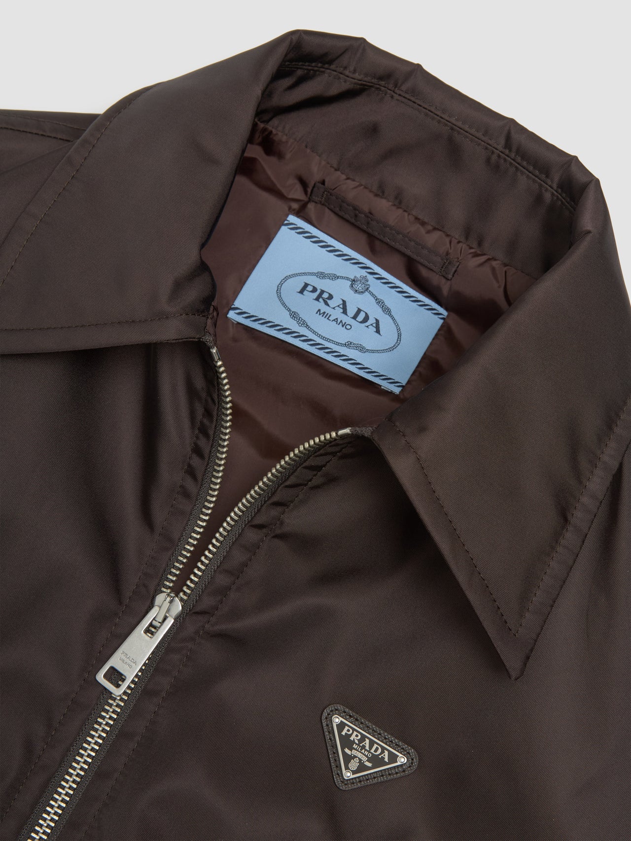 Re-Nylon Blouson Jacket in Dark Brown