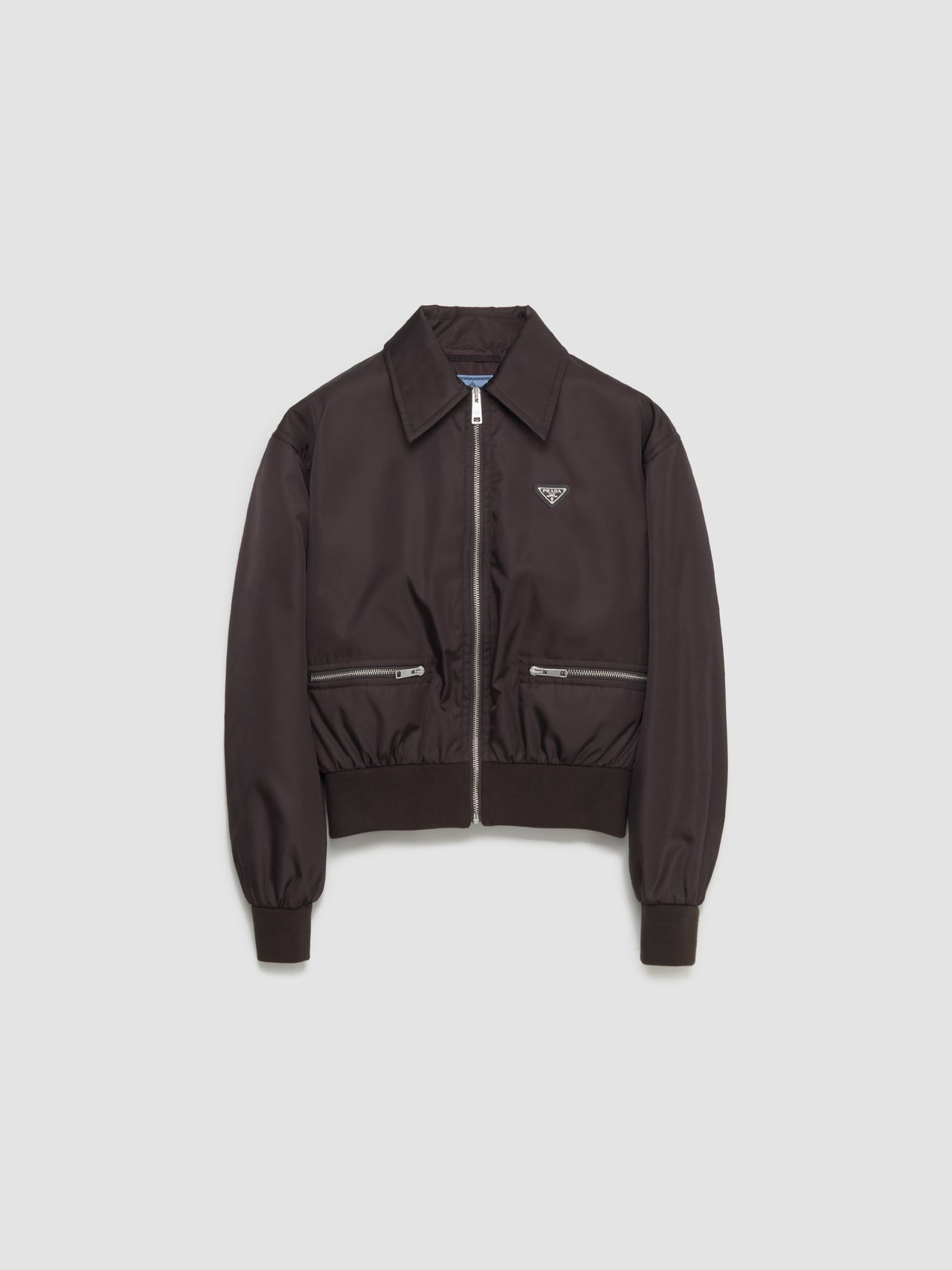 Re-Nylon Blouson Jacket in Dark Brown