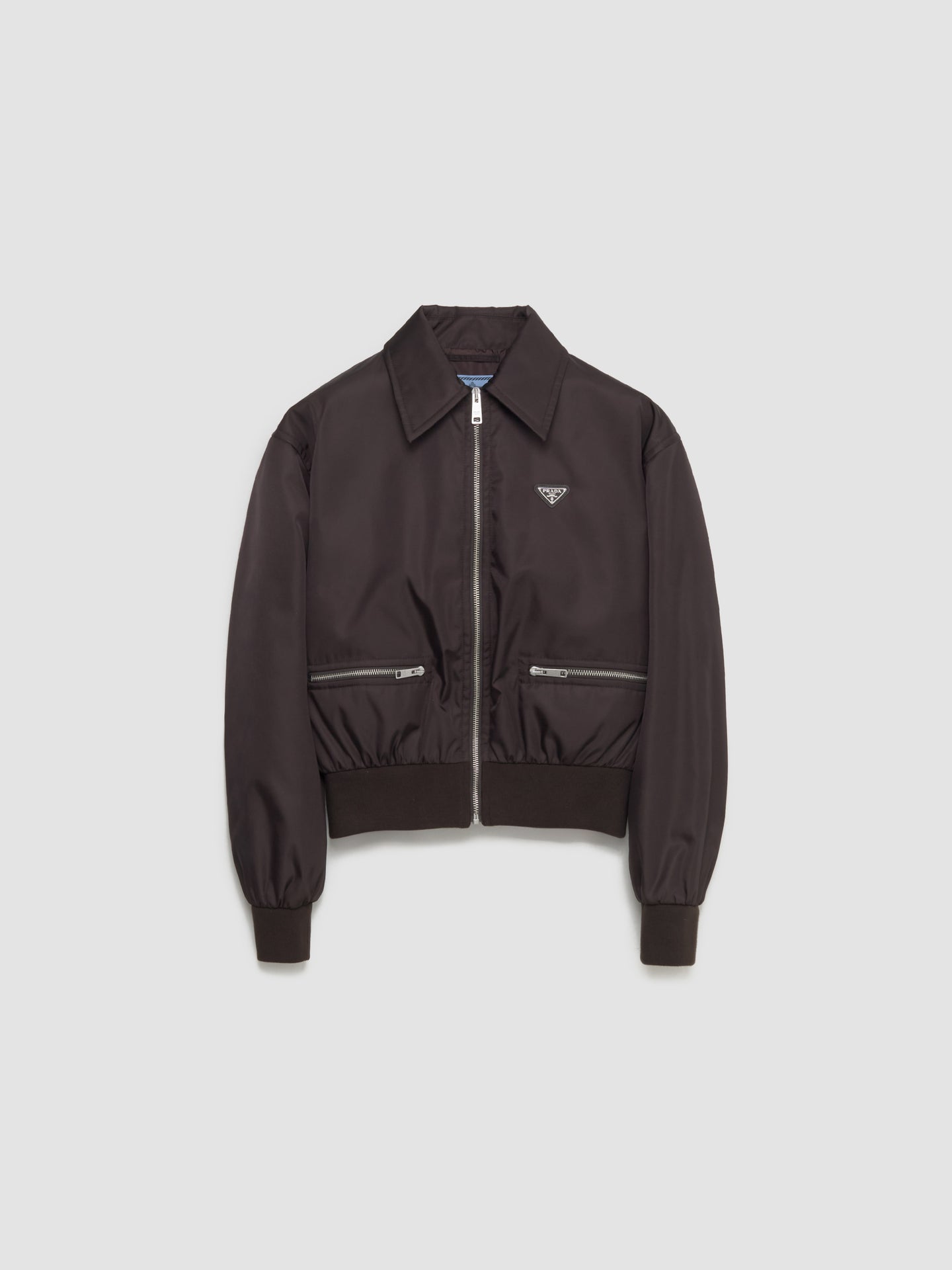 Re-Nylon Blouson Jacket in Dark Brown
