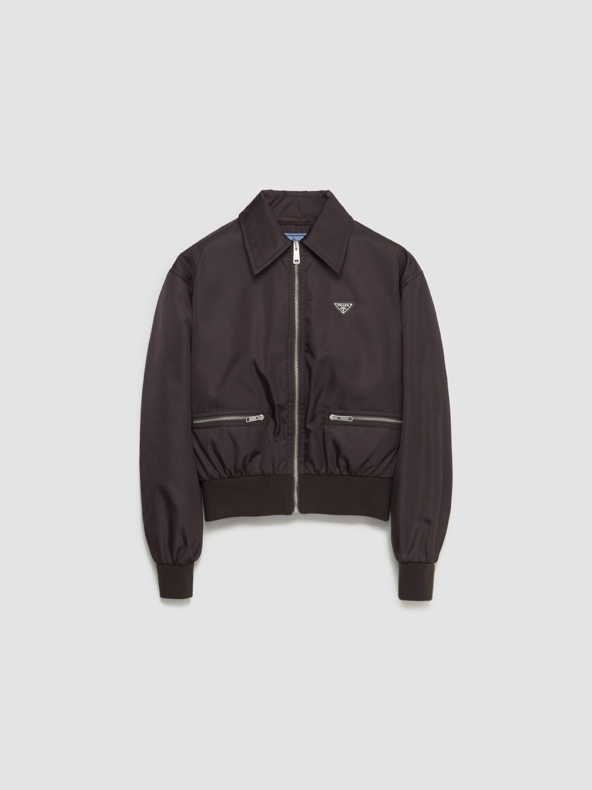 Re-Nylon Blouson Jacket in Dark Brown