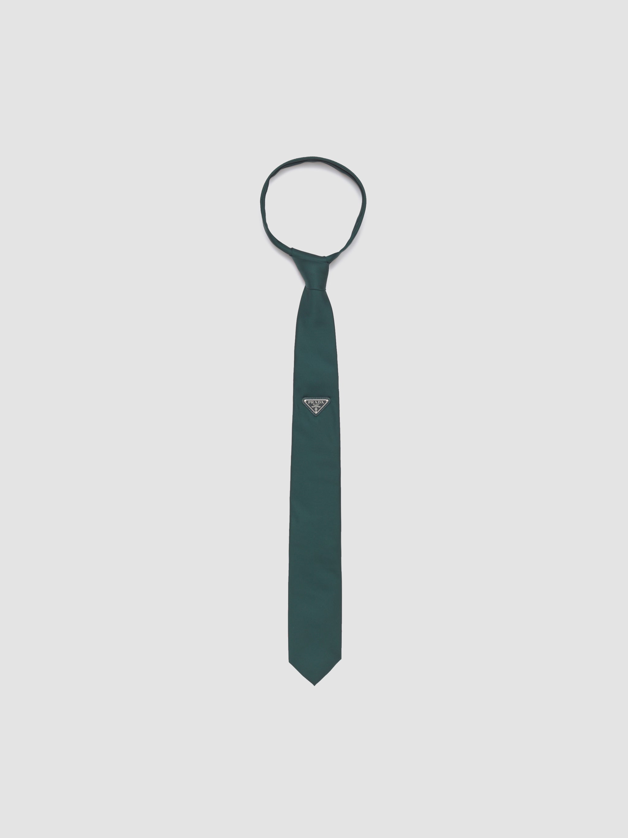 Re-Nylon Tie in Bottle Green