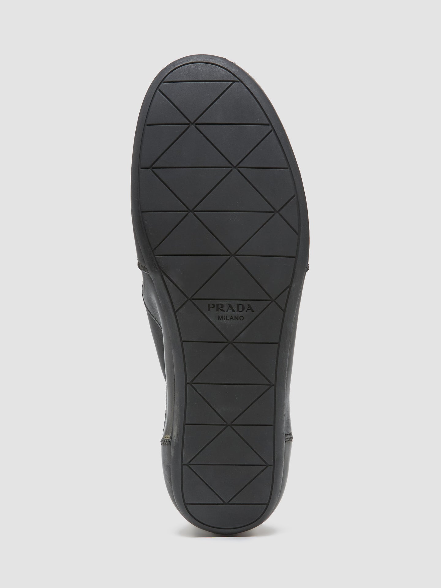 Leather Collapse Sneaker in Black