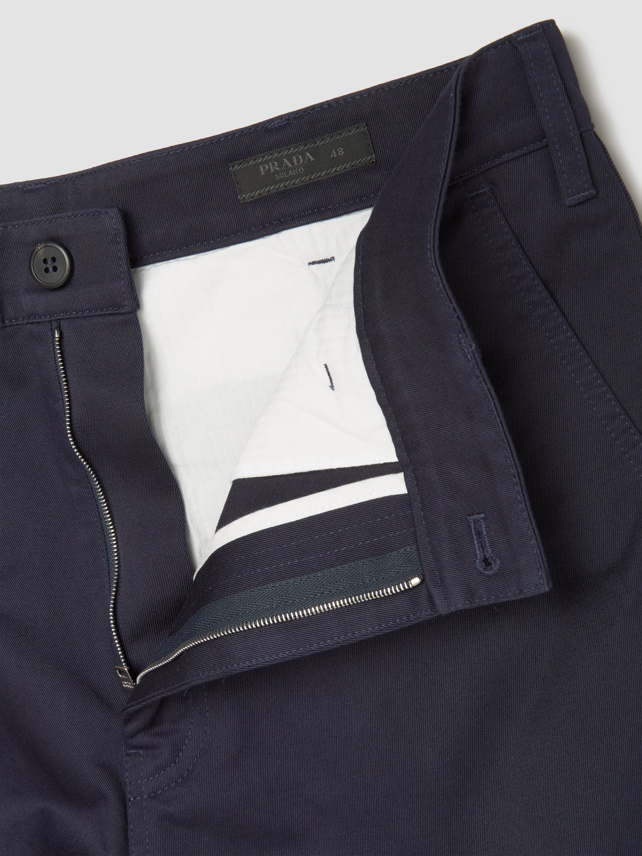 Cotton Chino Pants in Navy