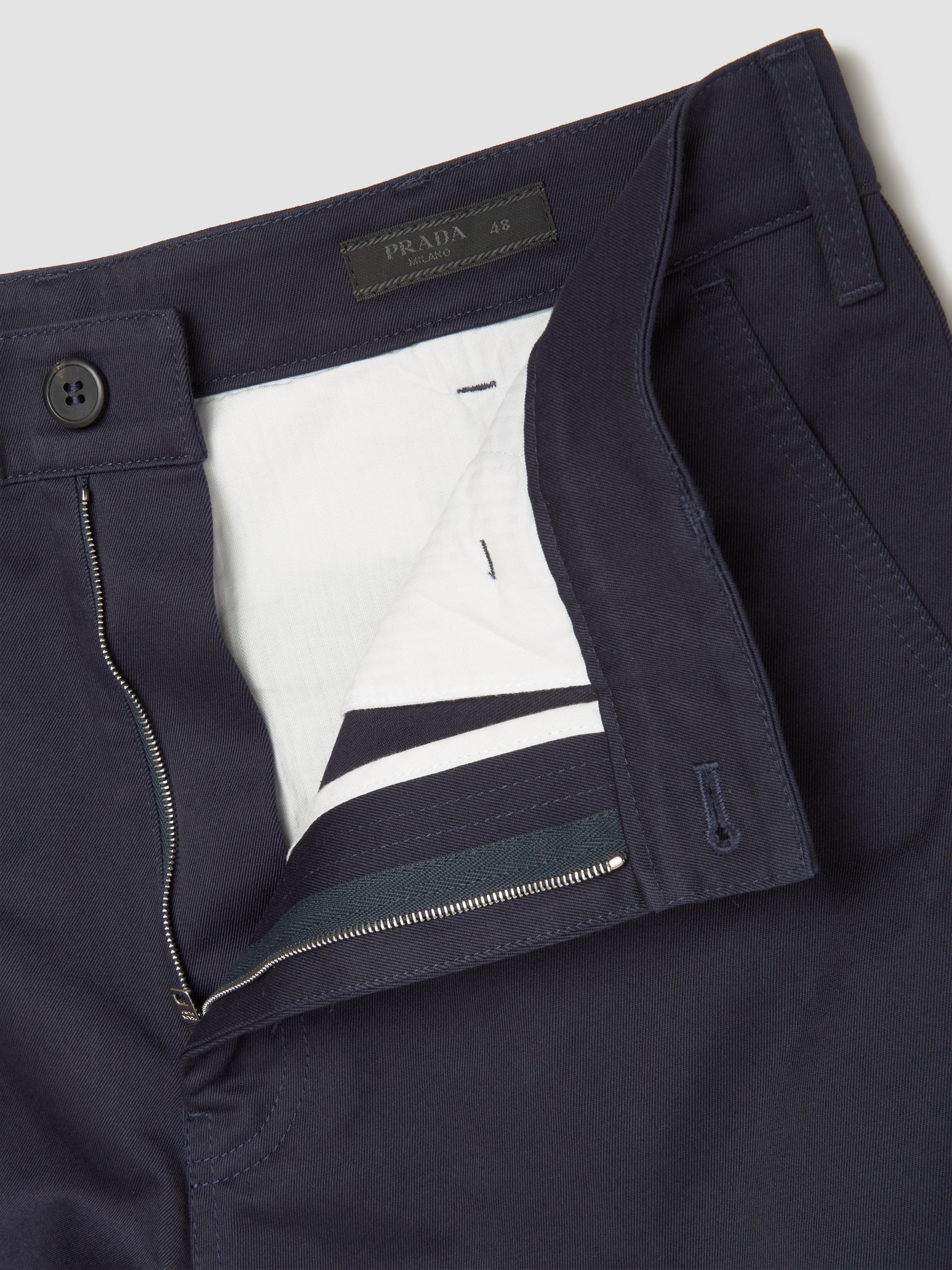Cotton Chino Pants in Navy