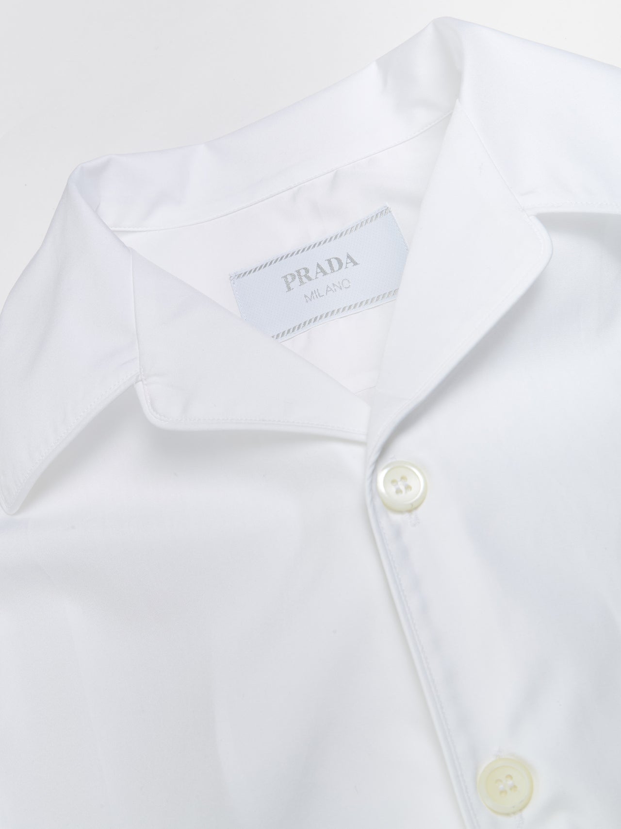 Cotton Bowling Shirt in White
