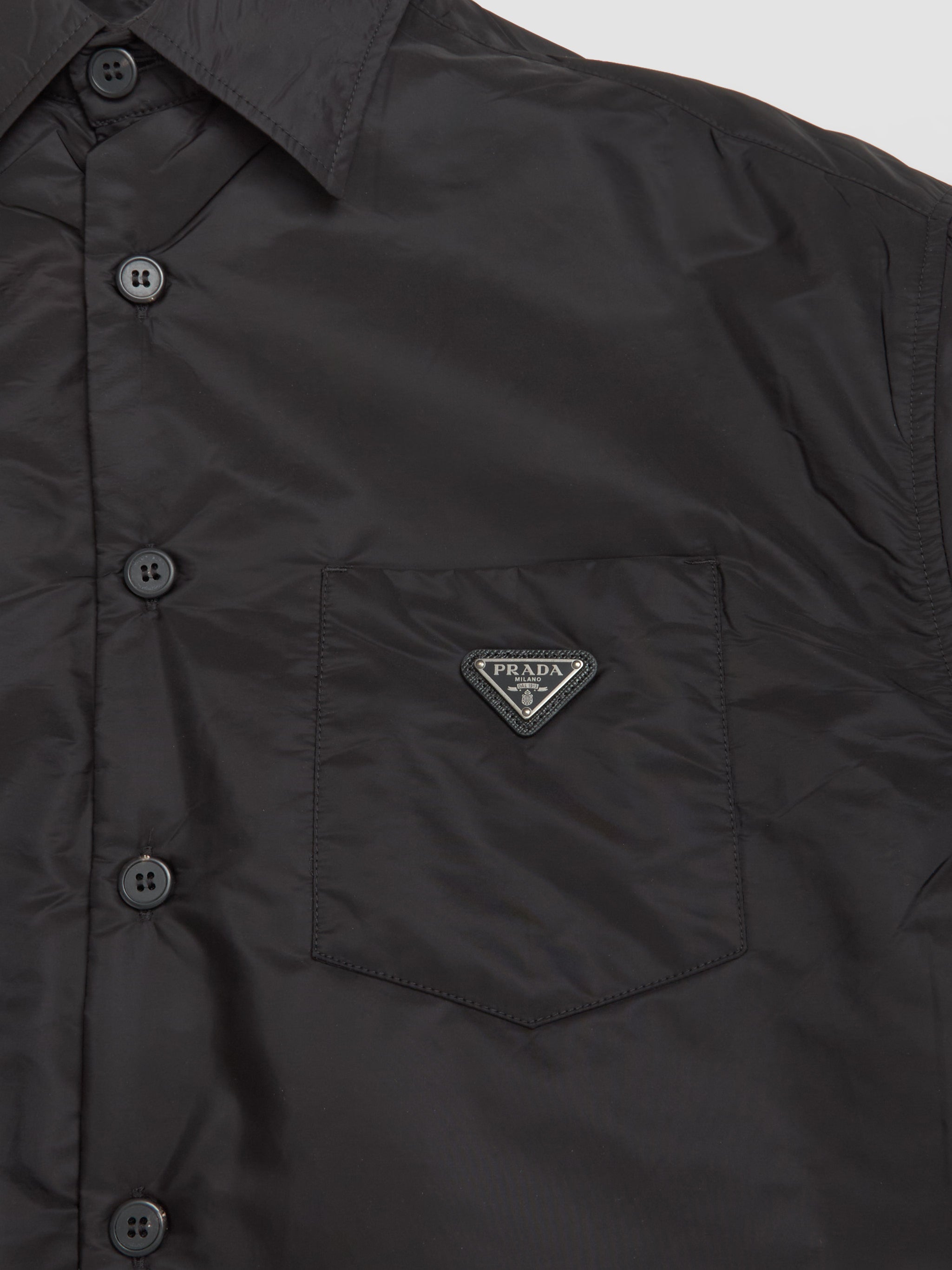 Light Re-Nylon Shirt in Black