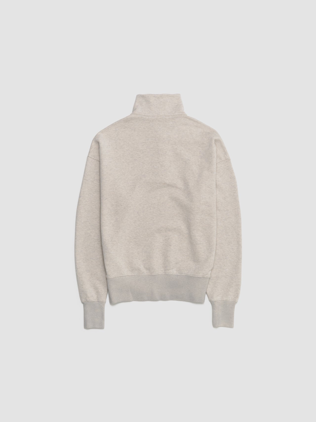 Long Sleeve Cotton Sweatshirt in Natural