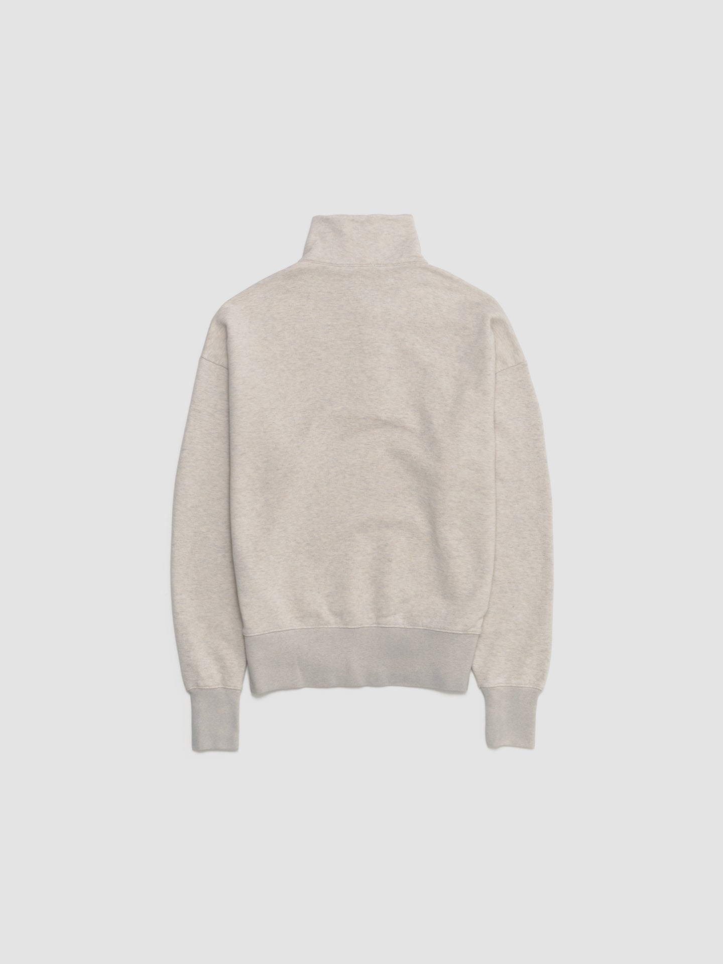 Long Sleeve Cotton Sweatshirt in Natural