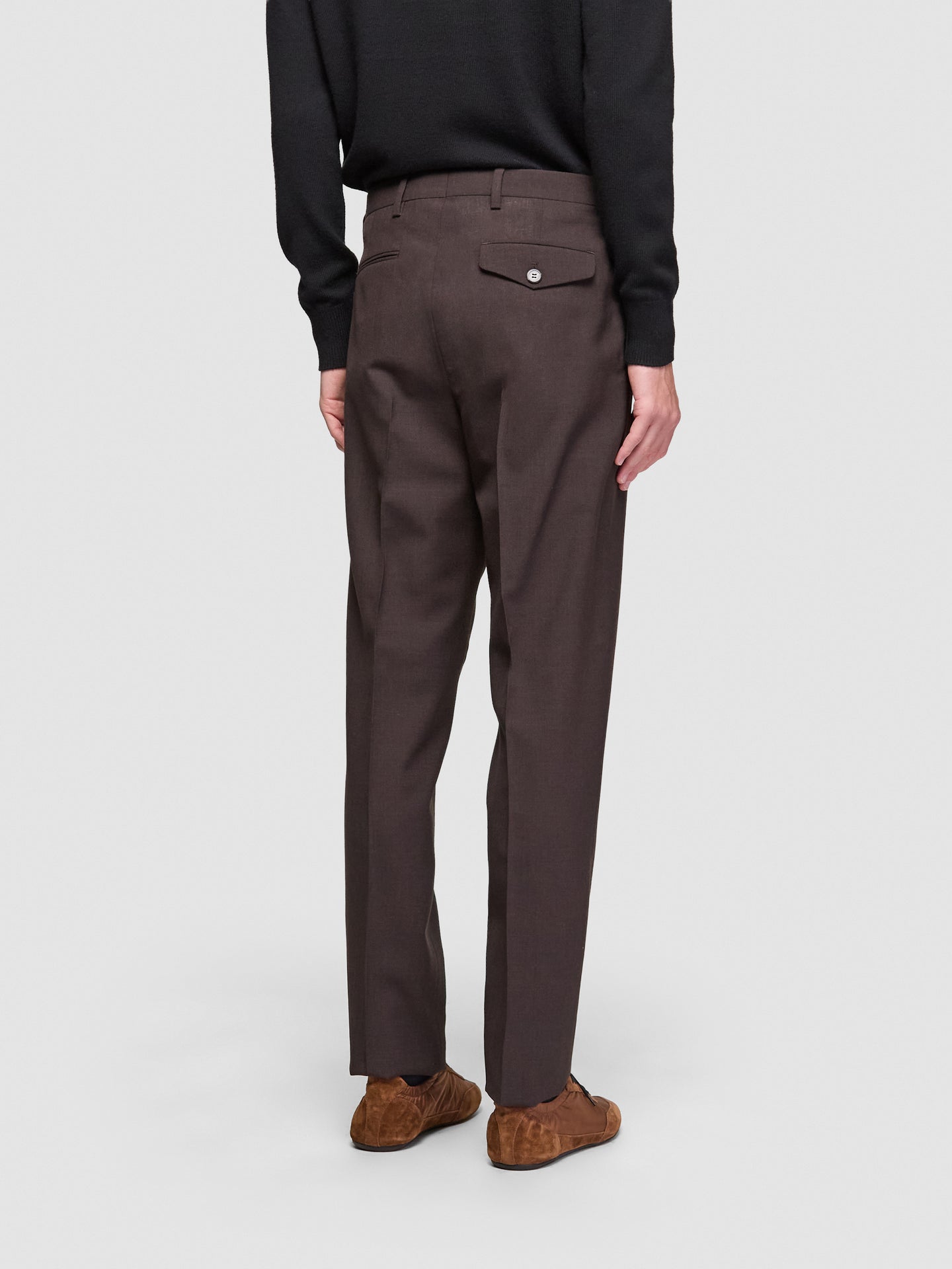 Wool Pants in Ebony