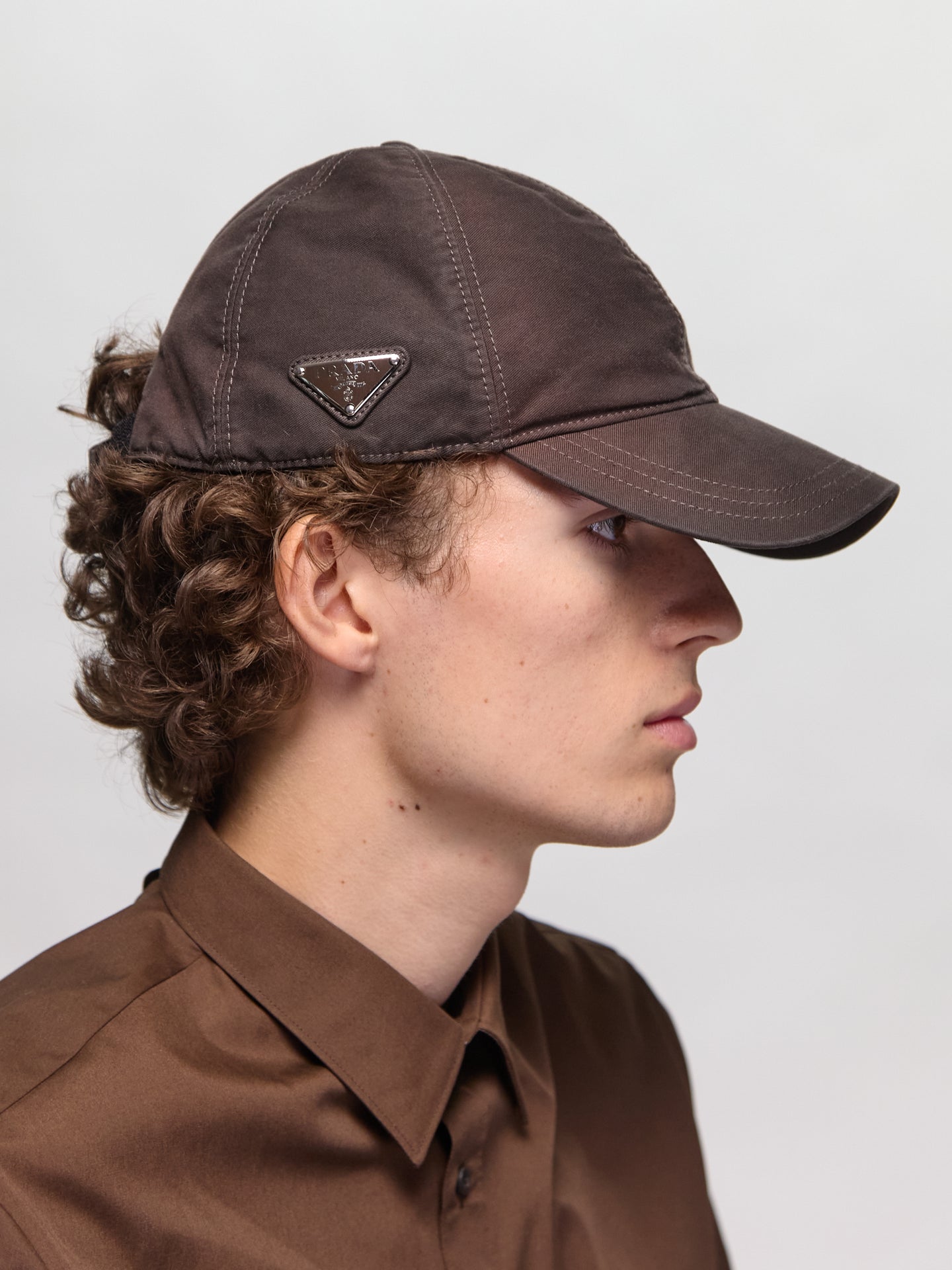Cotton Baseball Cap in Ebony