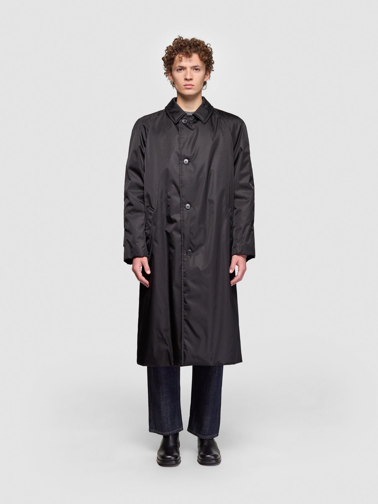 Re-Nylon Coat in Black