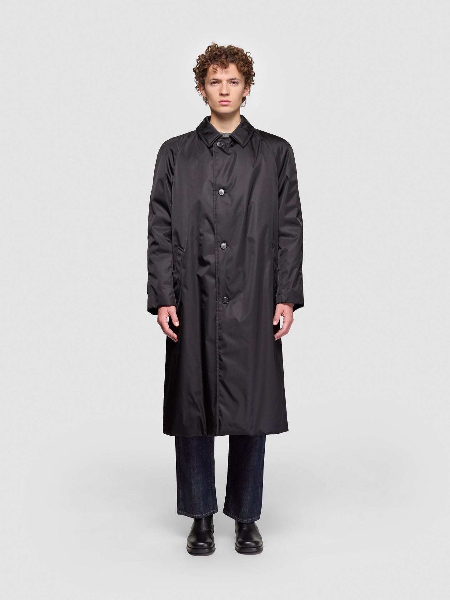 Re-Nylon Coat in Black