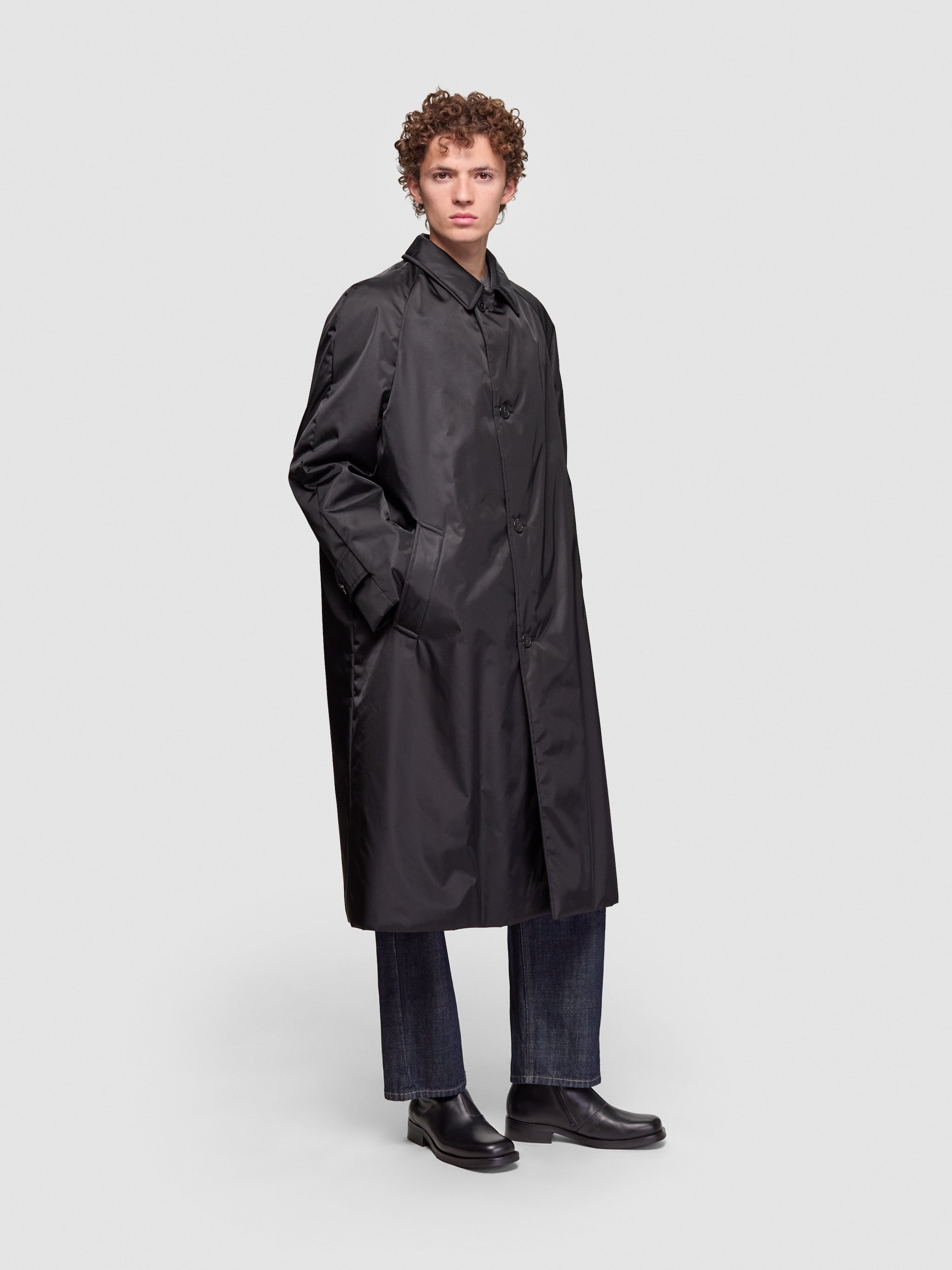 Re-Nylon Coat in Black