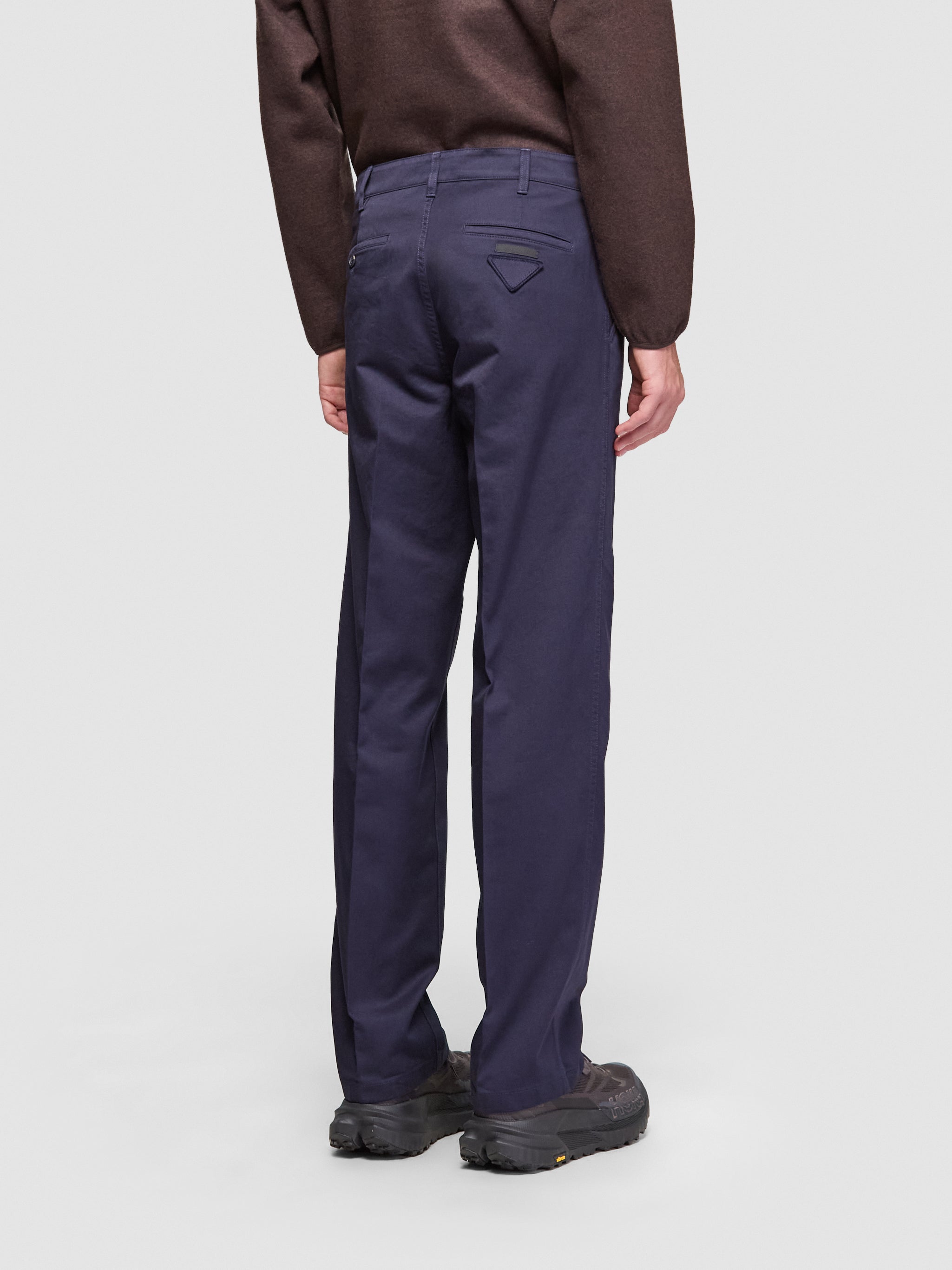 Cotton Chino Pants in Navy
