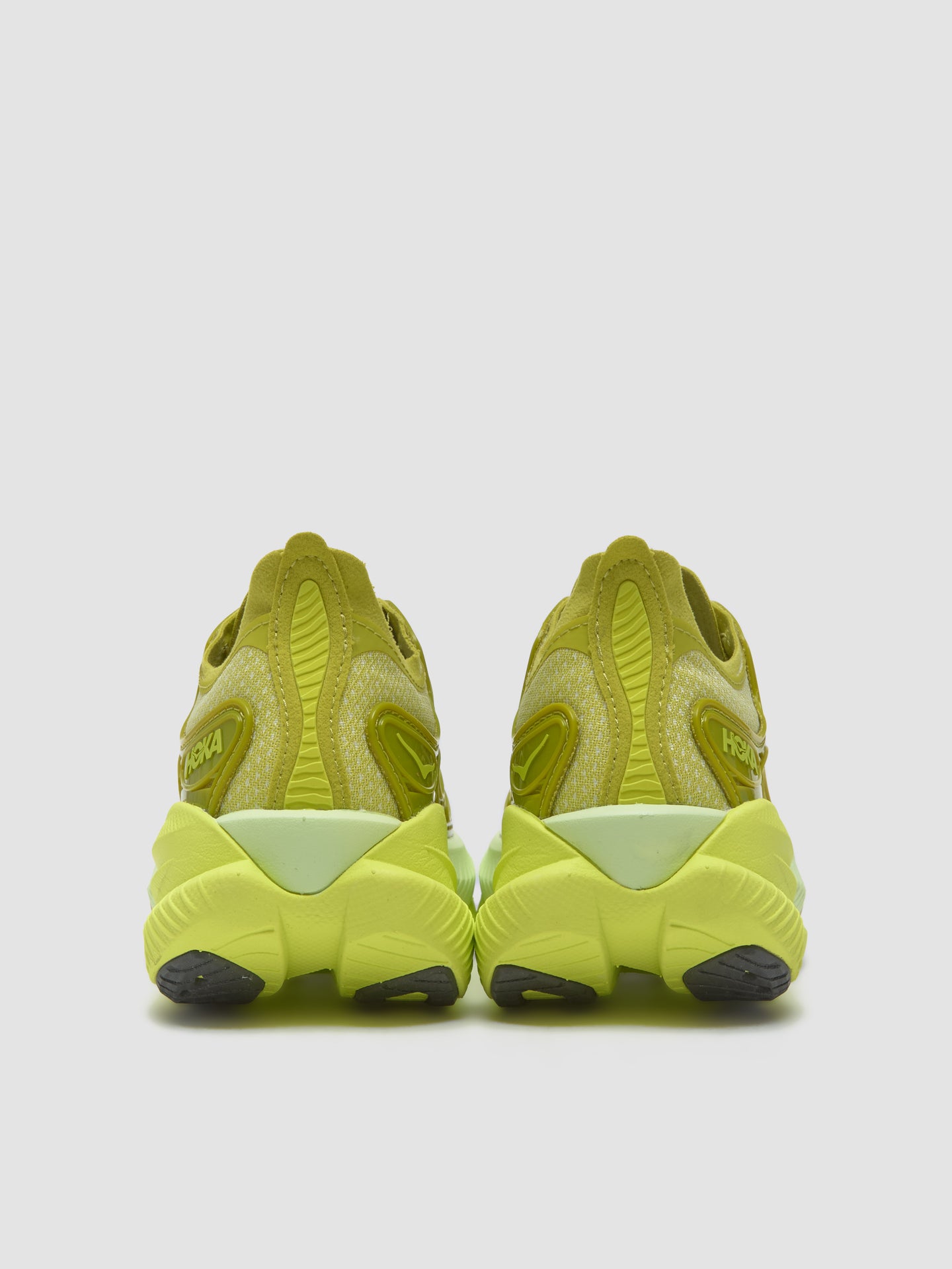 Mach X Caged Sneaker in Pea Green & Hoka Citrus