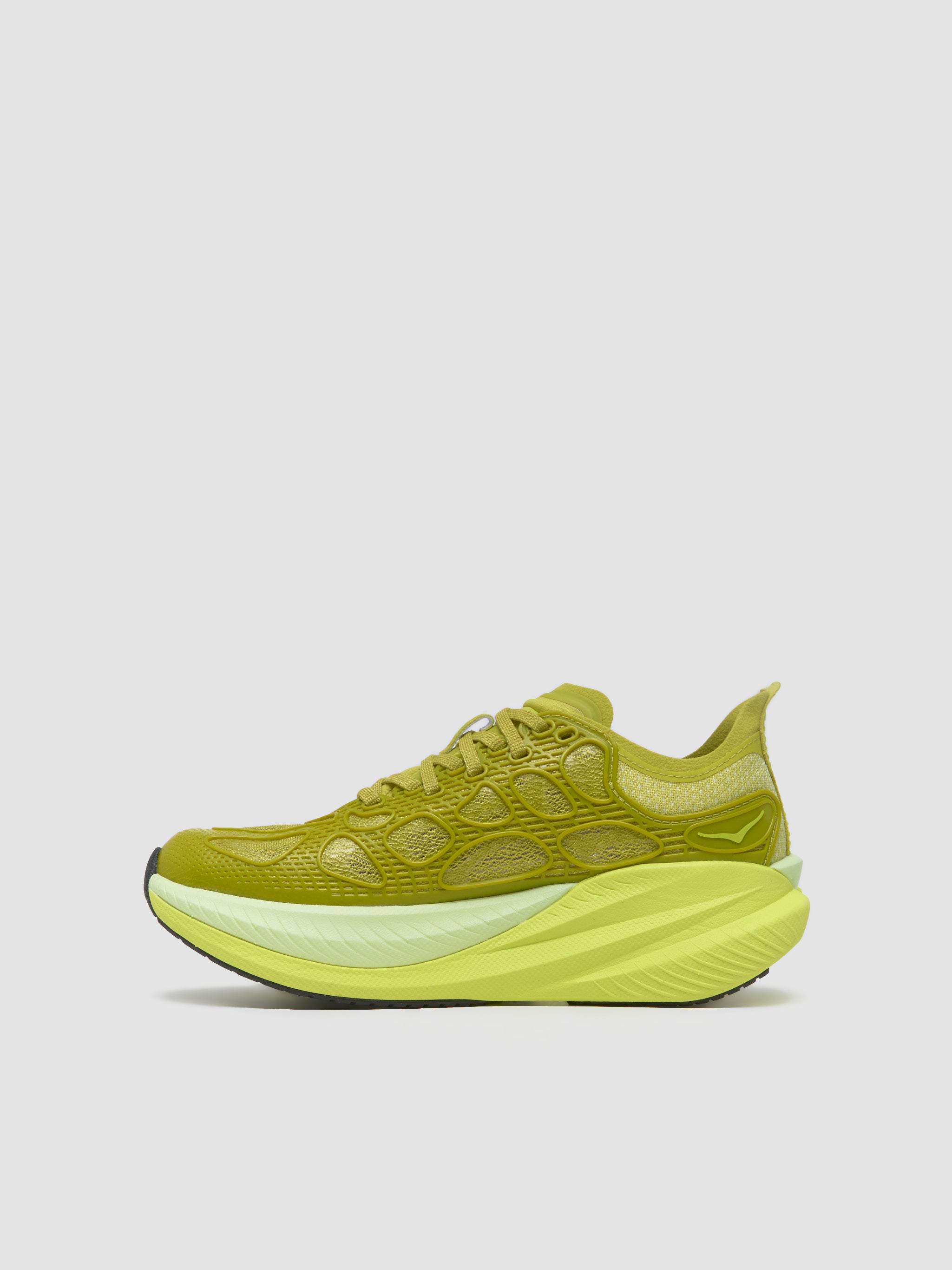 Mach X Caged Sneaker in Pea Green & Hoka Citrus