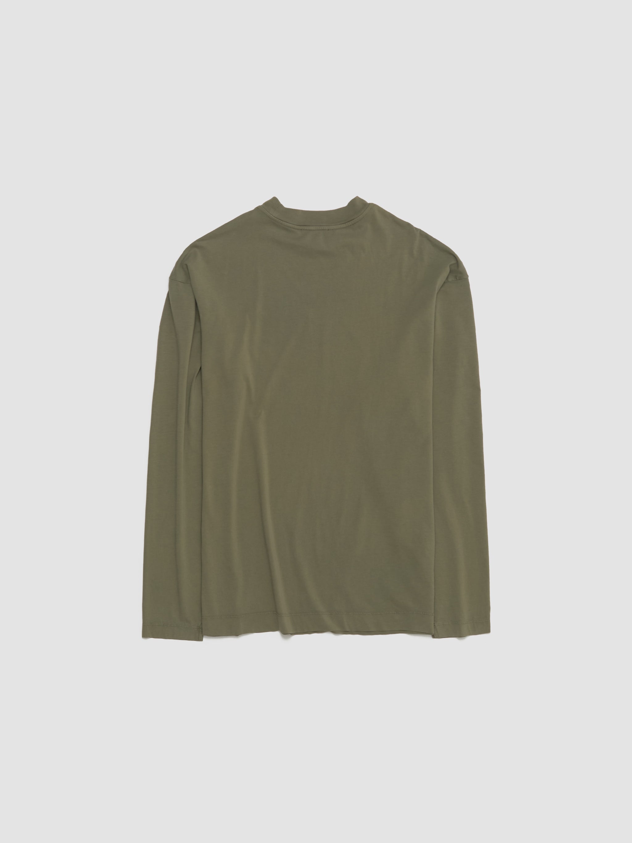 Full Long Sleeve T-Shirt in Washed Army Green