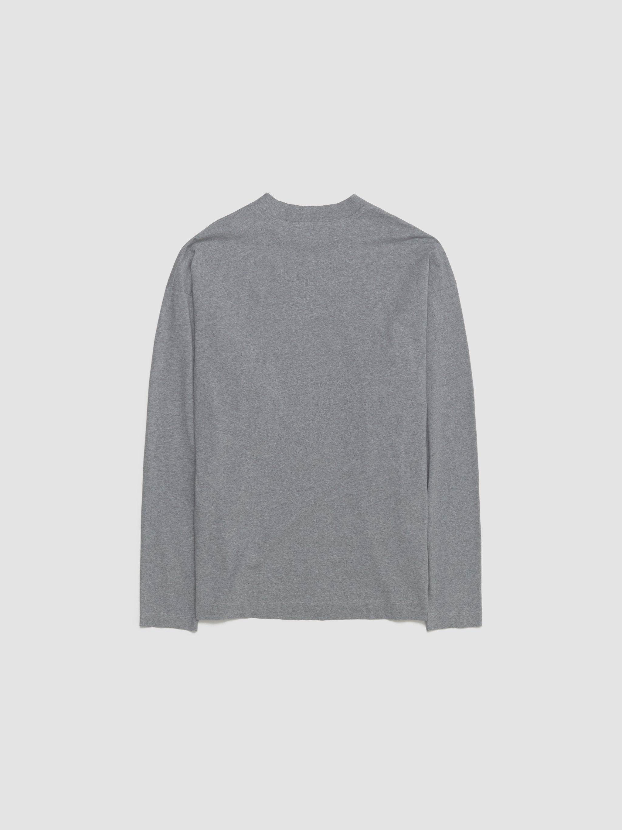 Full Long Sleeve T-Shirt in Grey Melange