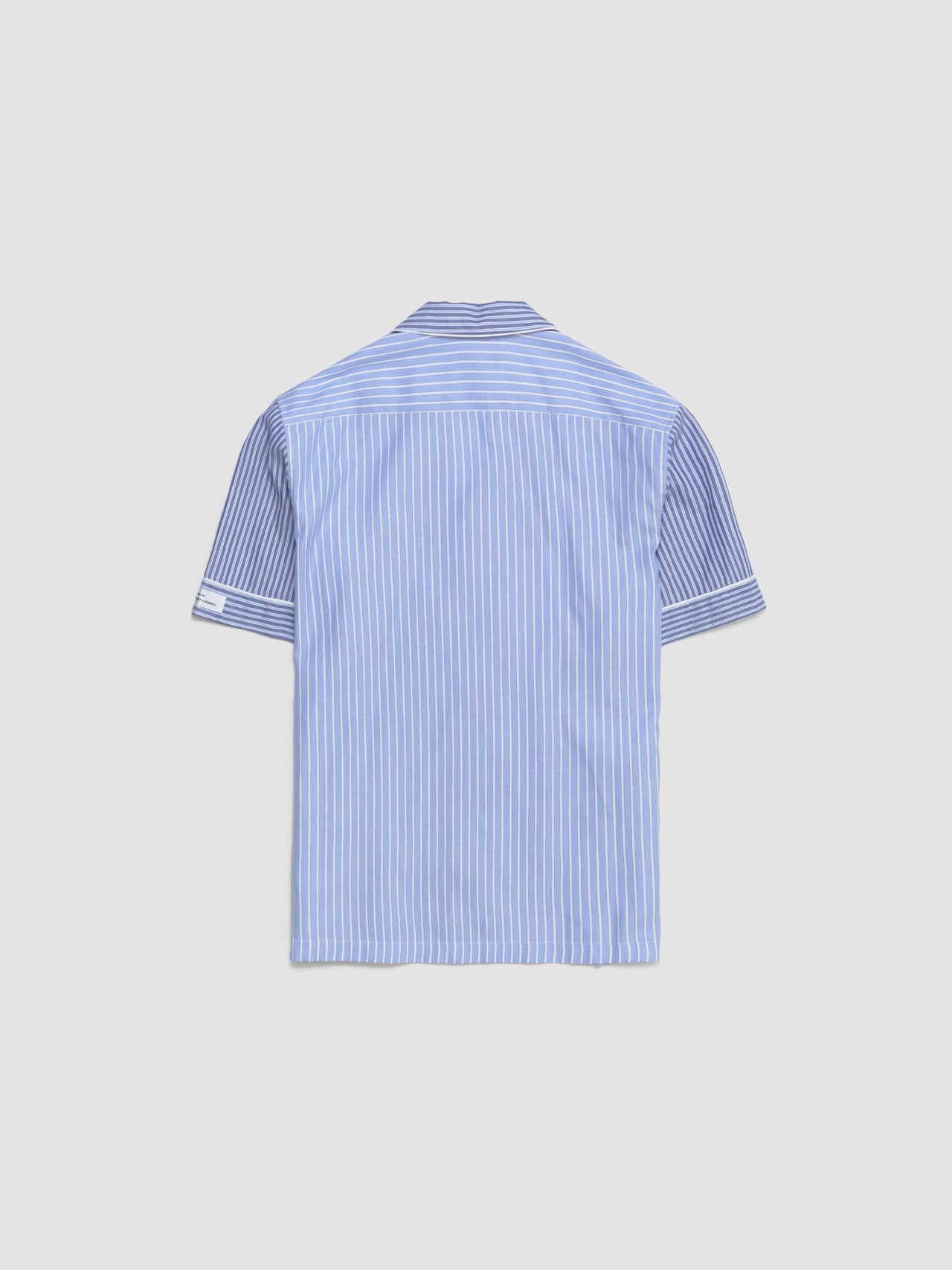 Wall Street Short Sleeve Shirt in Blue Stripes One