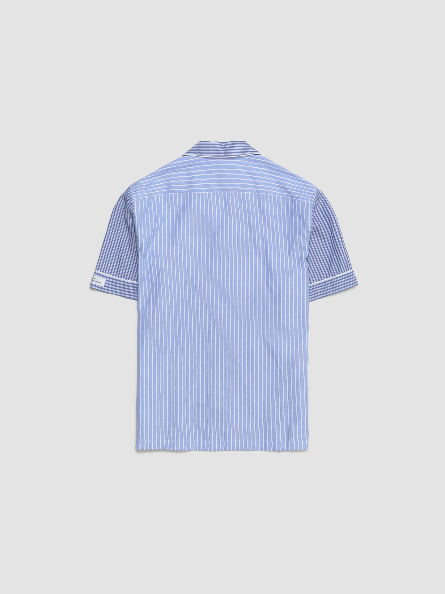 Wall Street Short Sleeve Shirt in Blue Stripes One