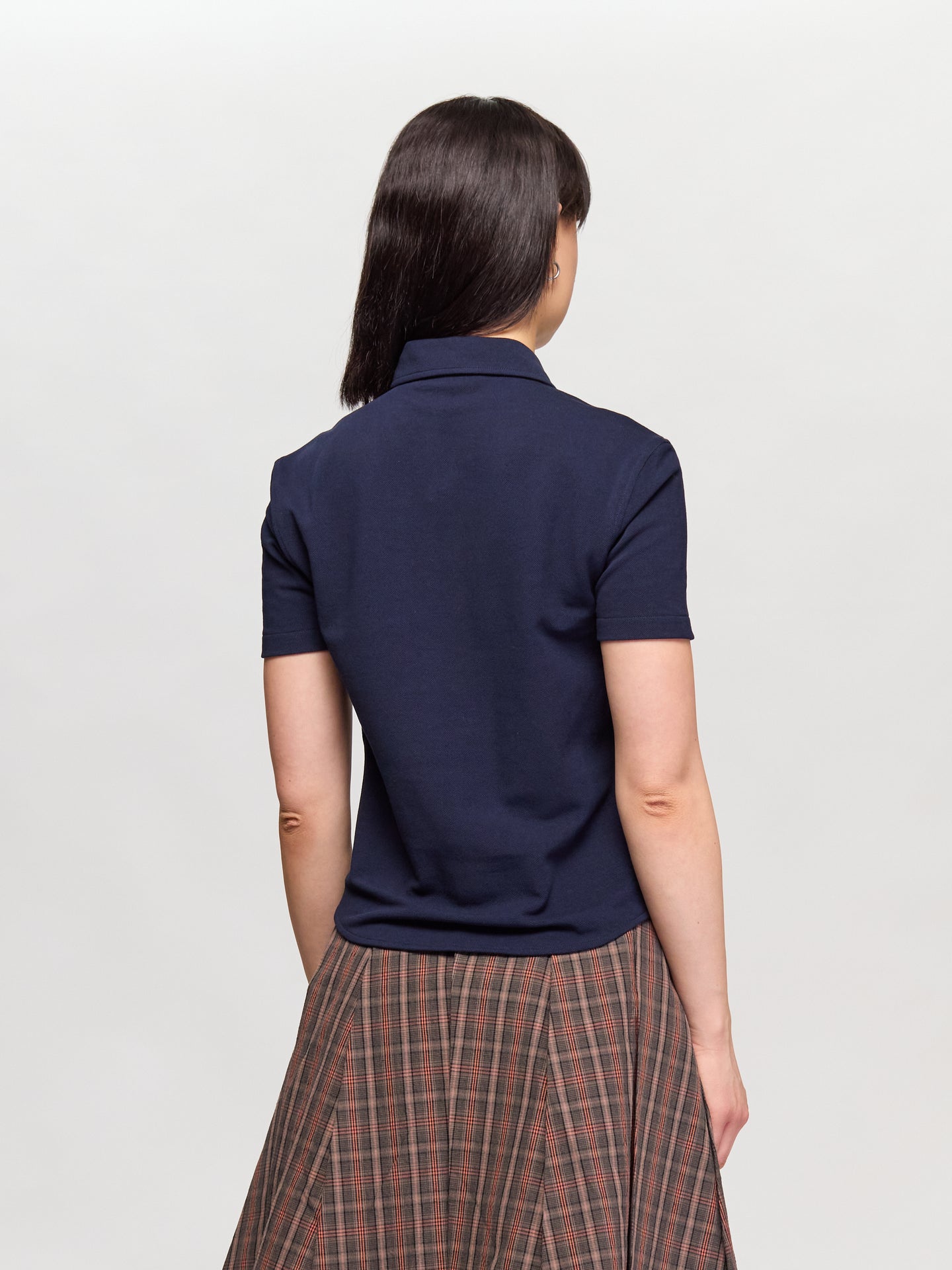 Cotton Piqué Shirt in Blue