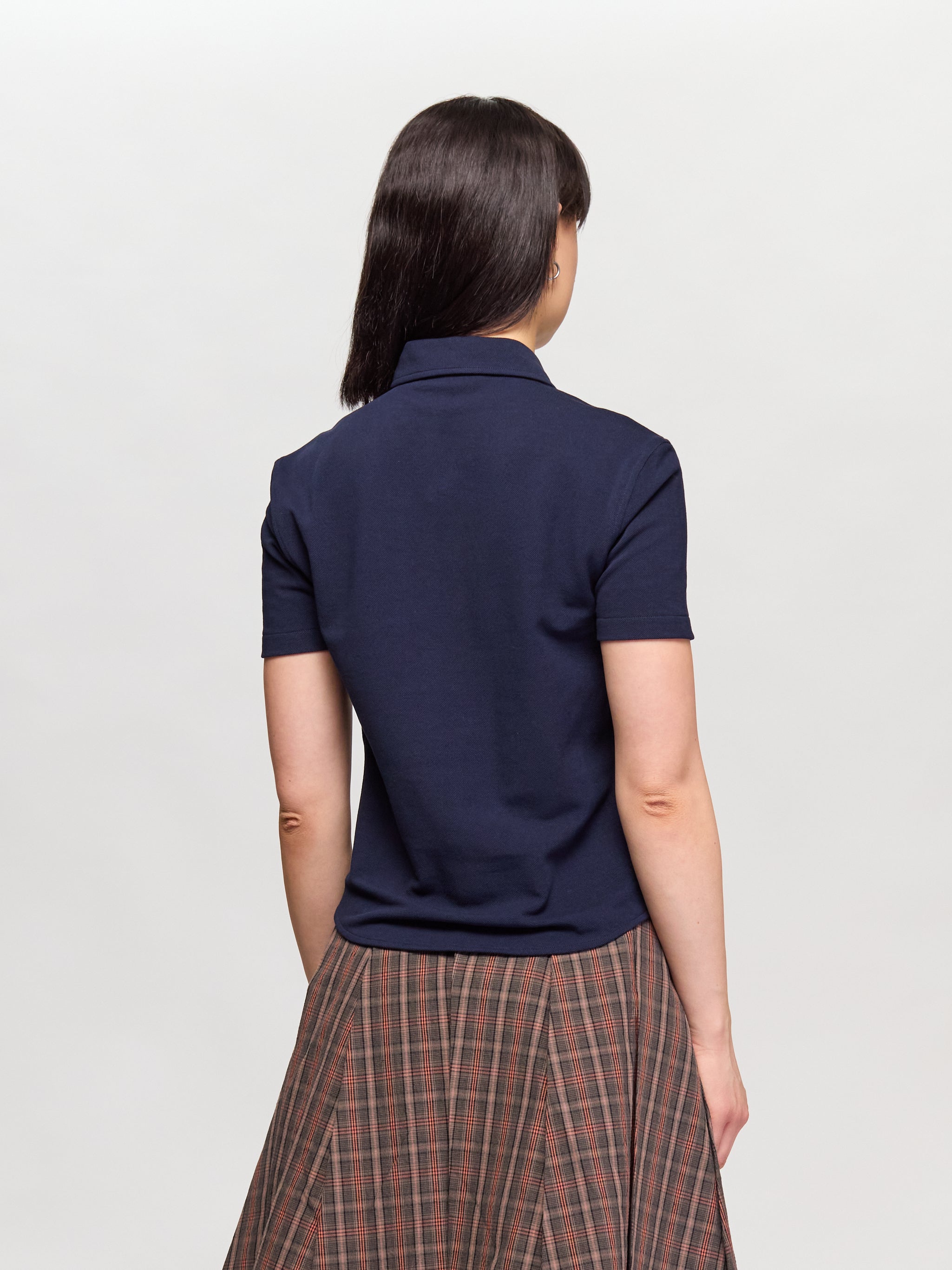 Cotton Piqué Shirt in Blue