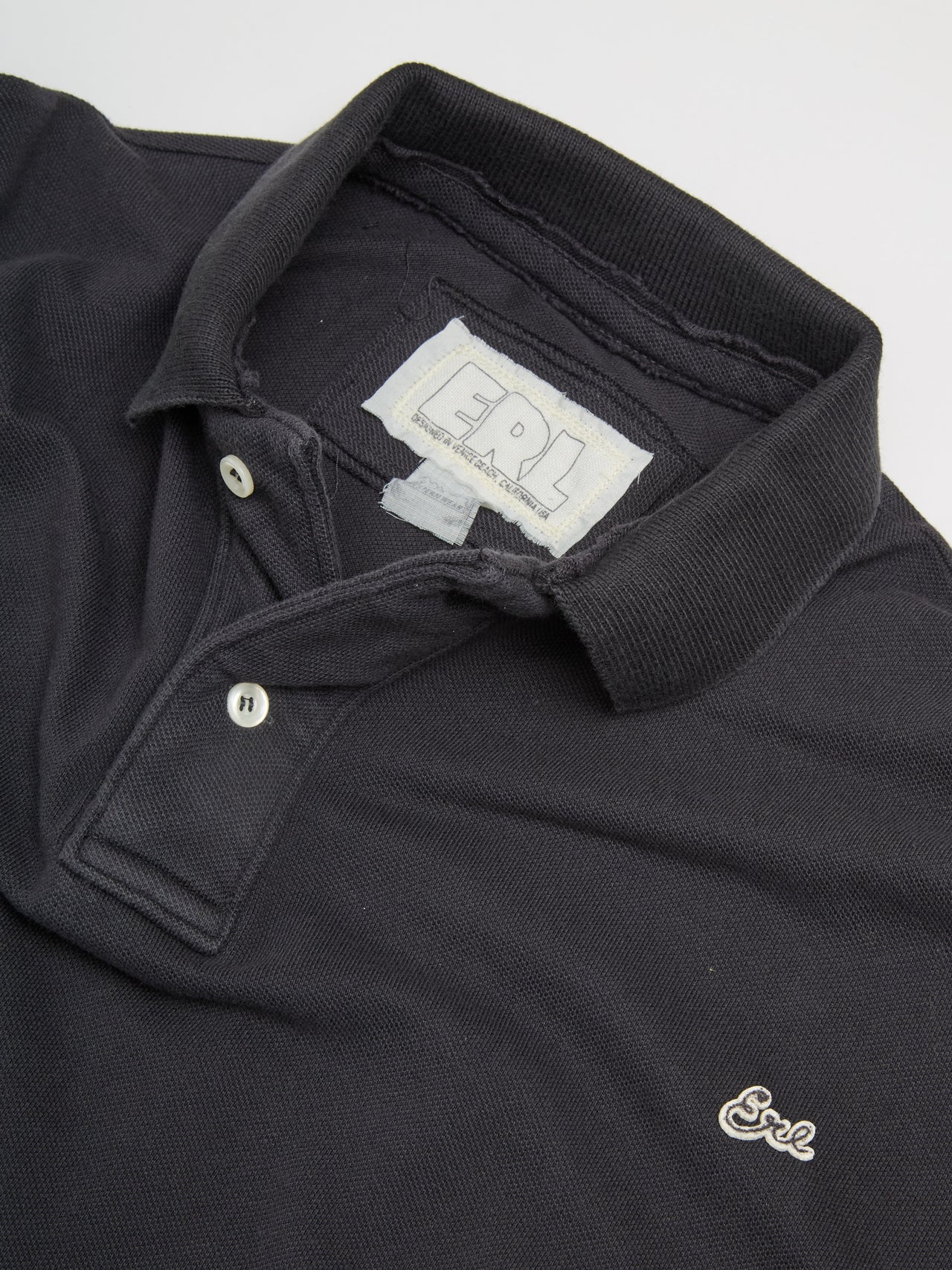 Double Sleeve Polo T-Shirt in Black