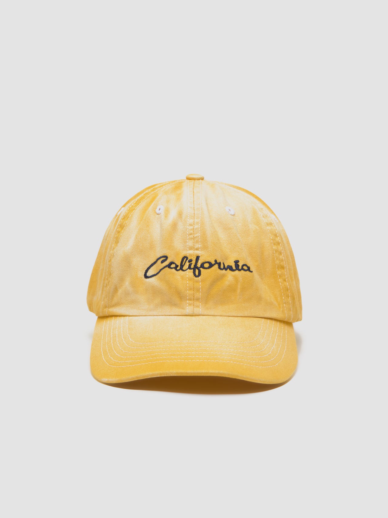 California Embroidered Cap in Yellow