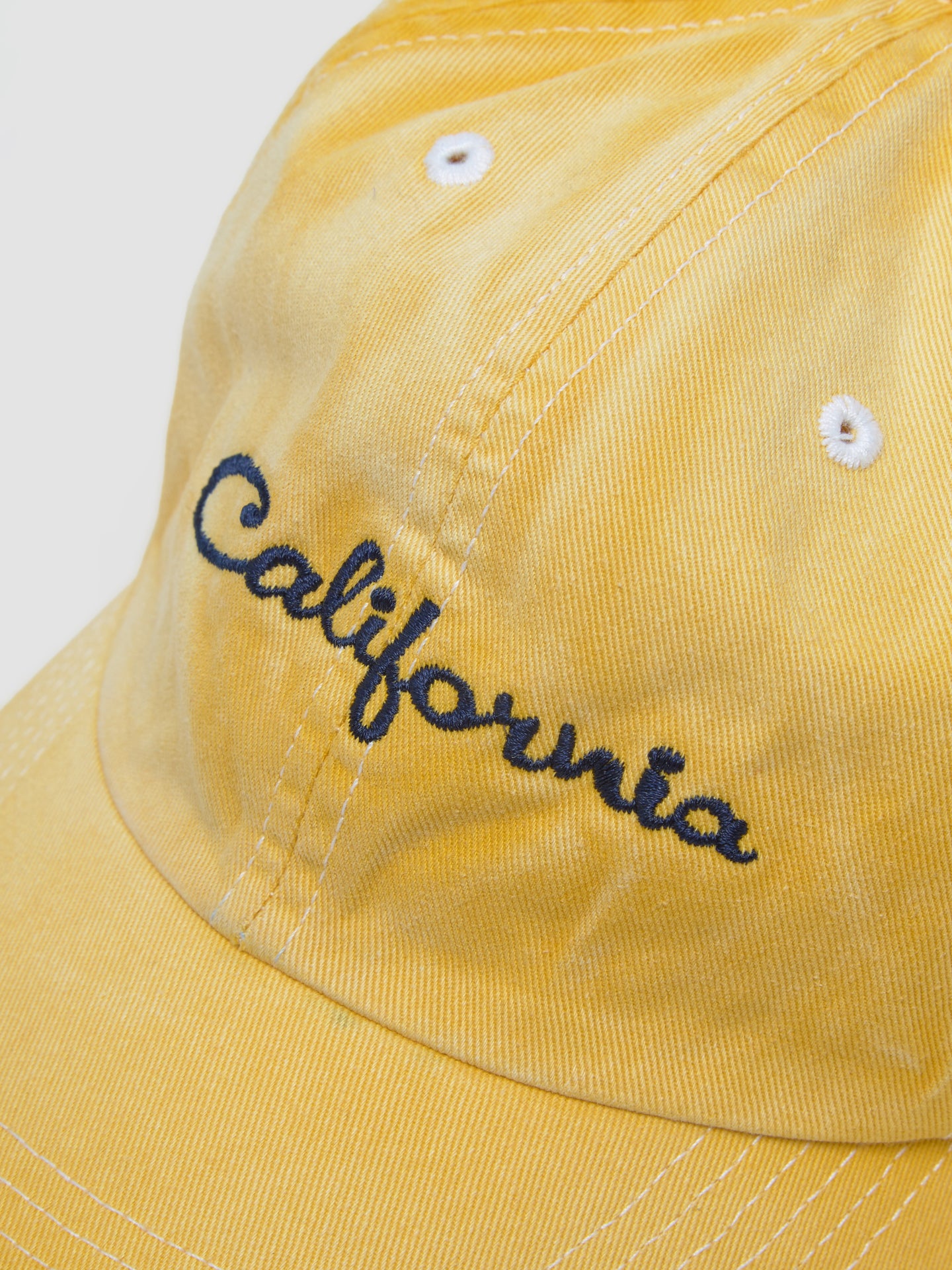 California Embroidered Cap in Yellow