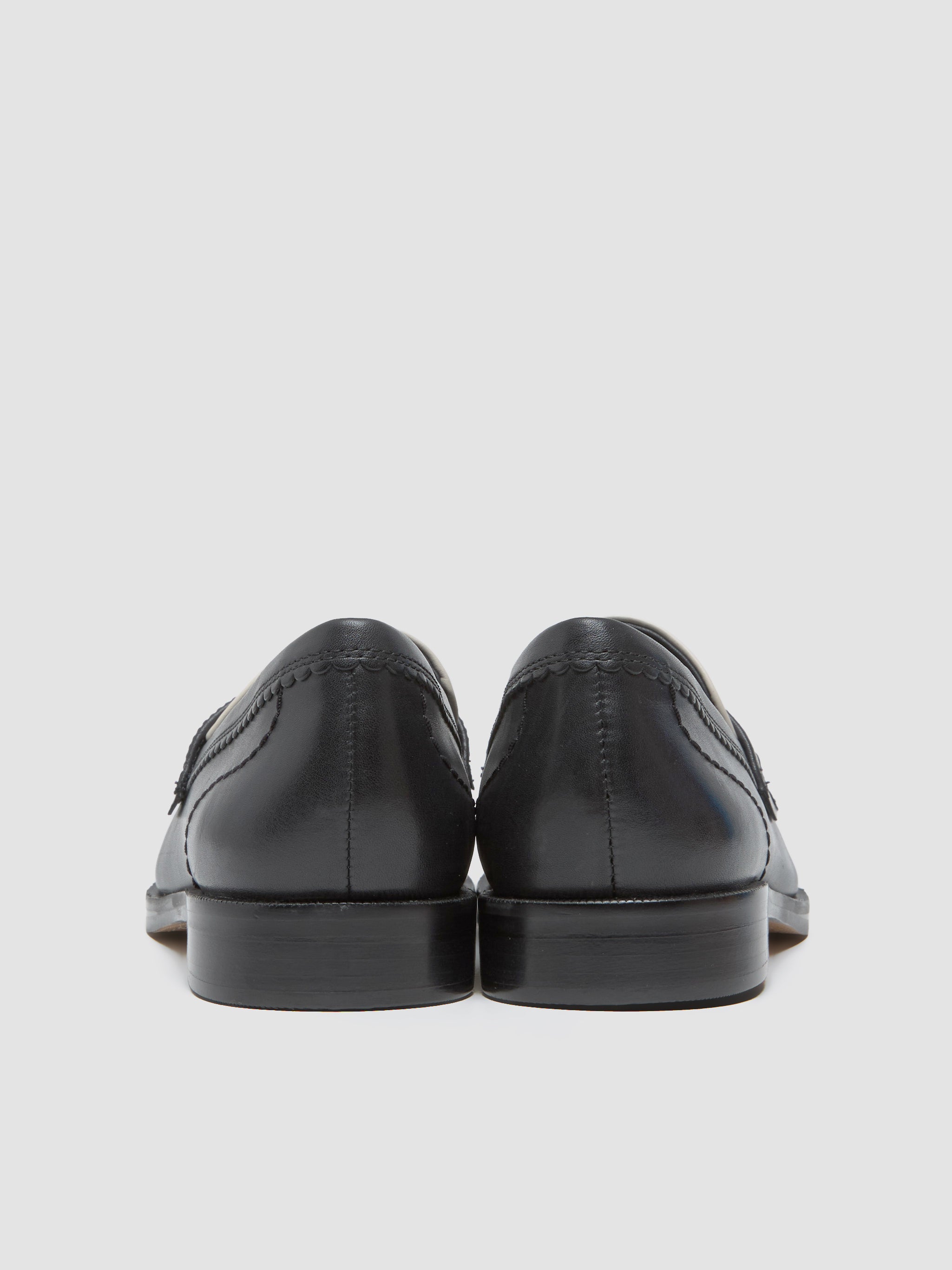 Straven Edge Loafers in Black Combination Leather