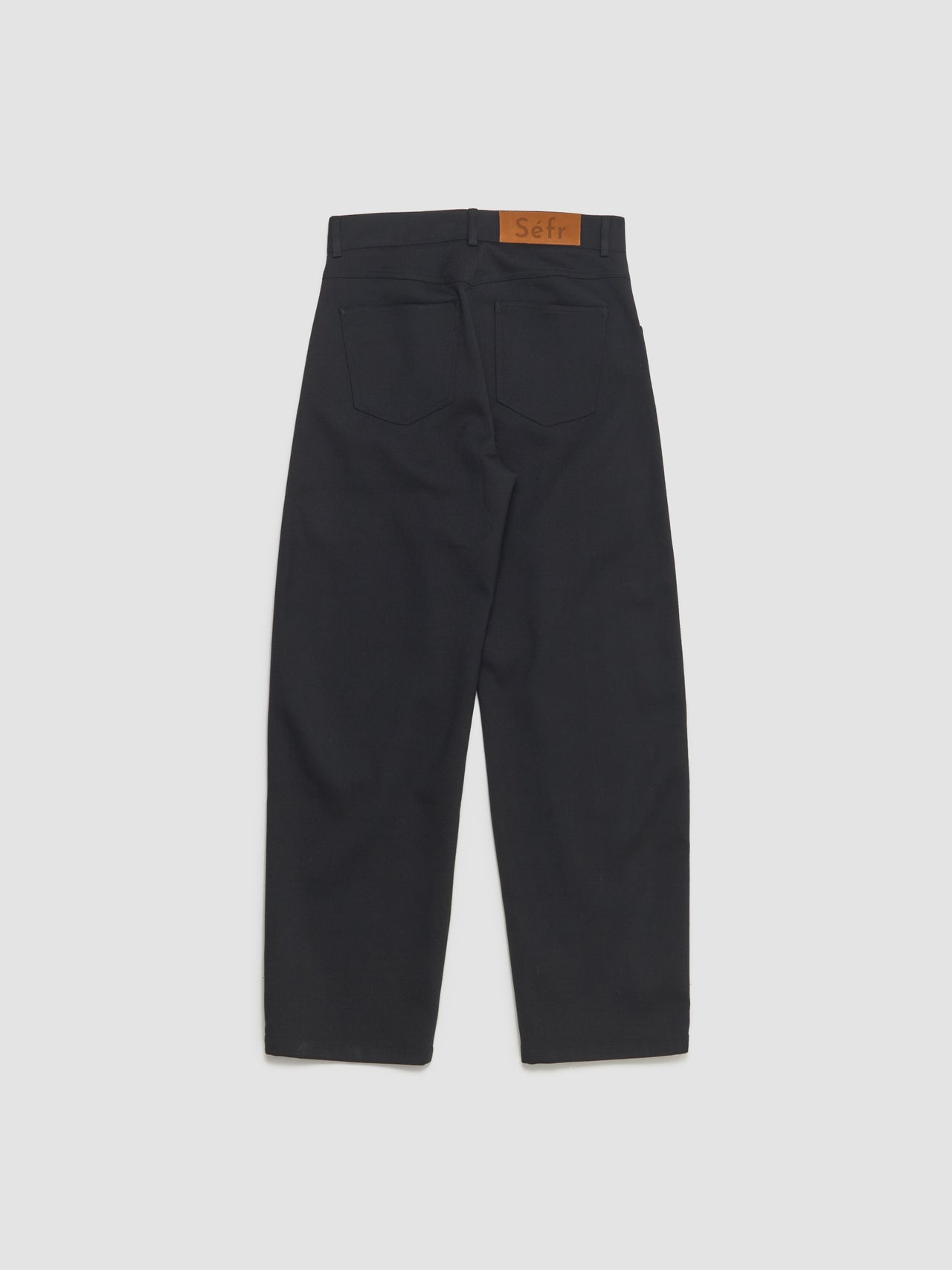 Oktai Trousers in Sturdy Black Twill