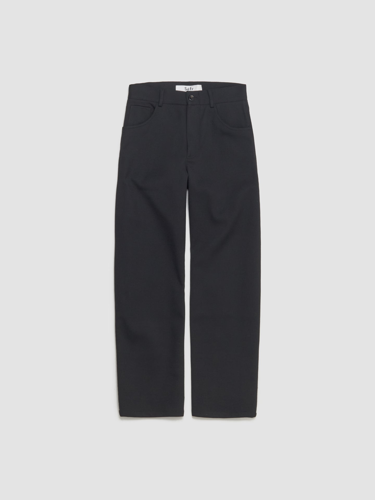 Oktai Trousers in Sturdy Black Twill