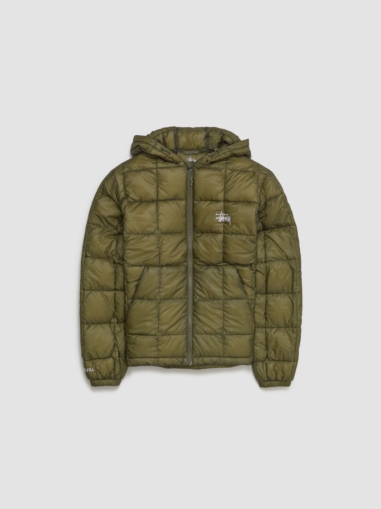 Midweight Hooded Puffer in Olive