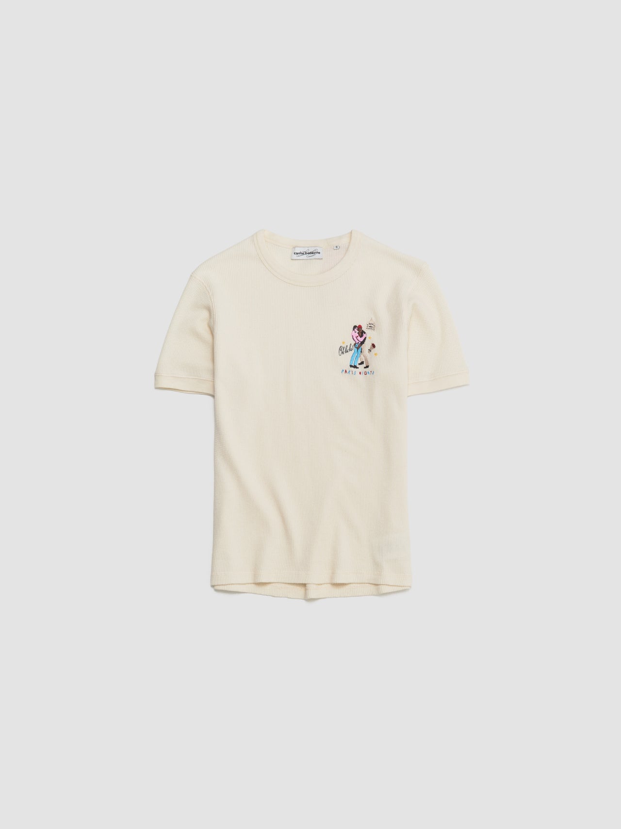 Paris Night Delights T-Shirt in Cream