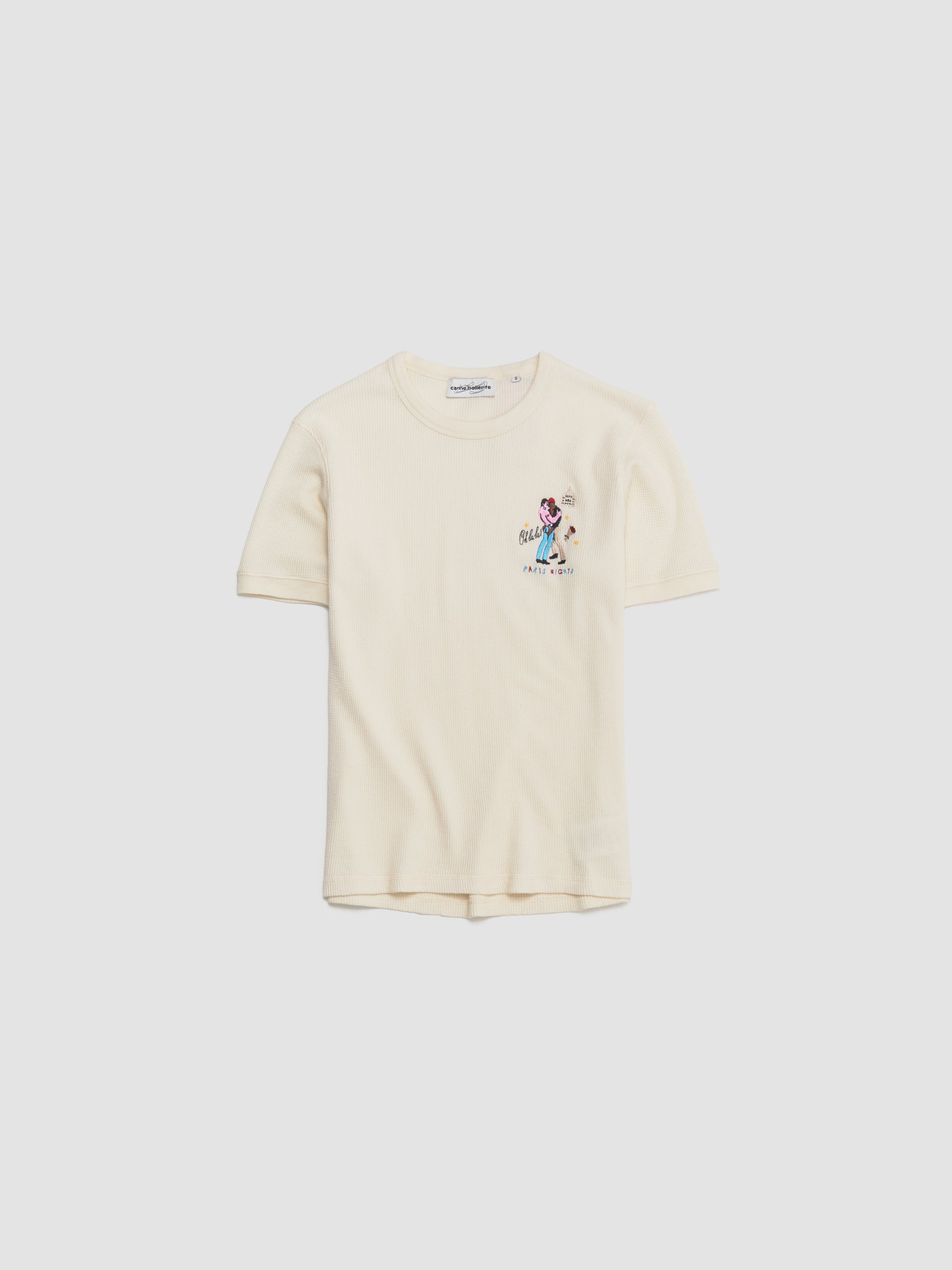 Paris Night Delights T-Shirt in Cream