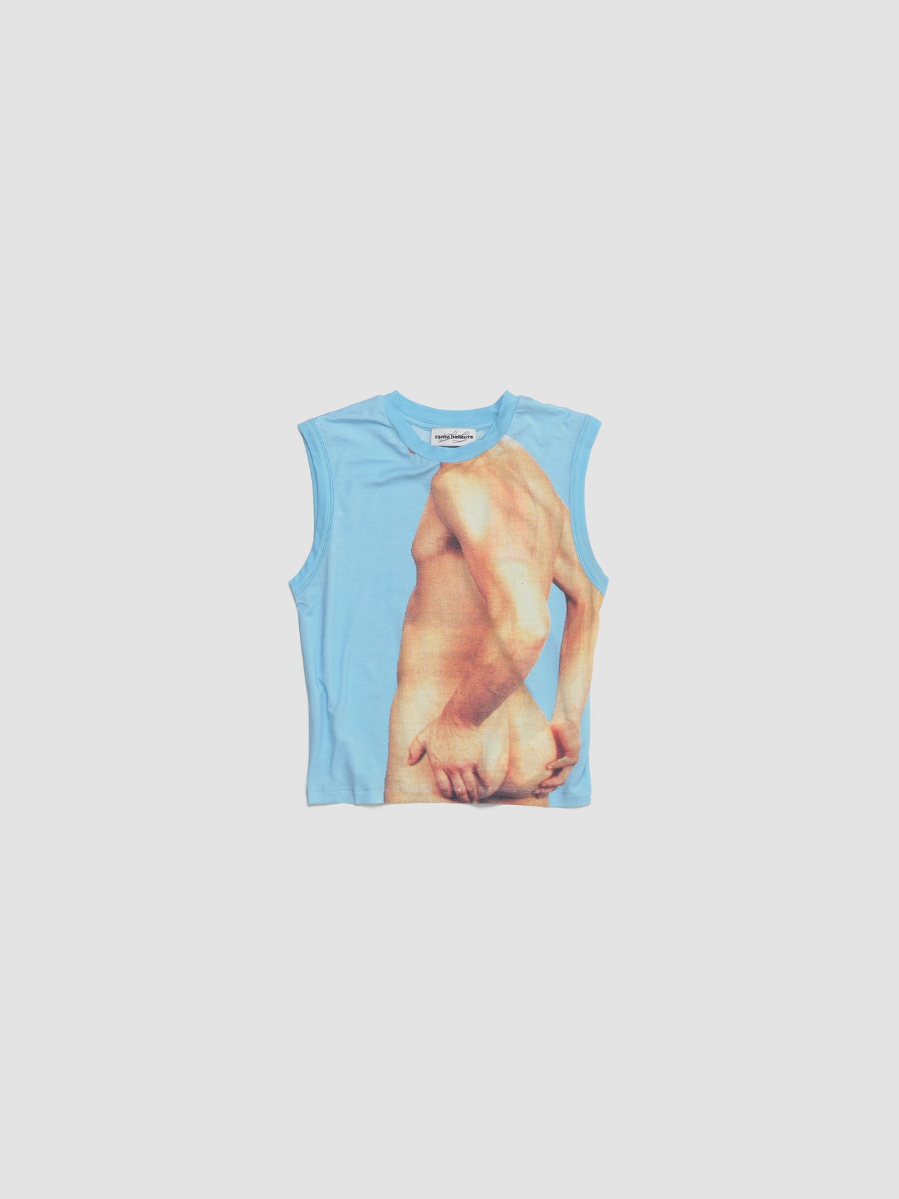 Touch With the Eyes Sleeveless Top in Blue