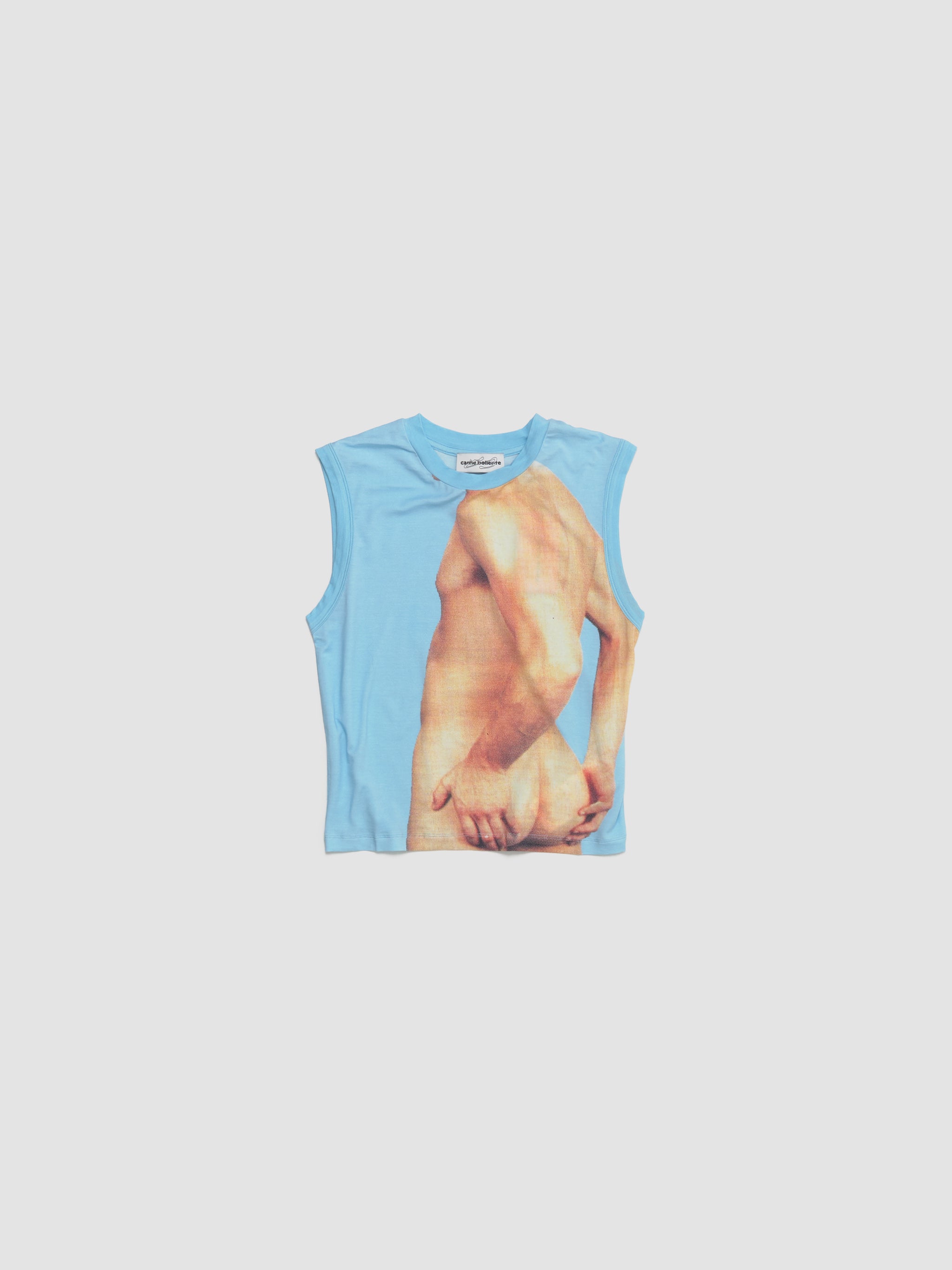 Touch With the Eyes Sleeveless Top in Blue
