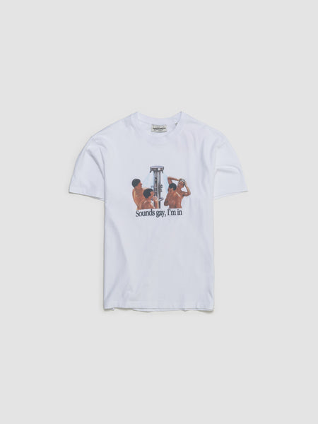 Carne Bollente - Sounds Gay, I'm In T-Shirt in White