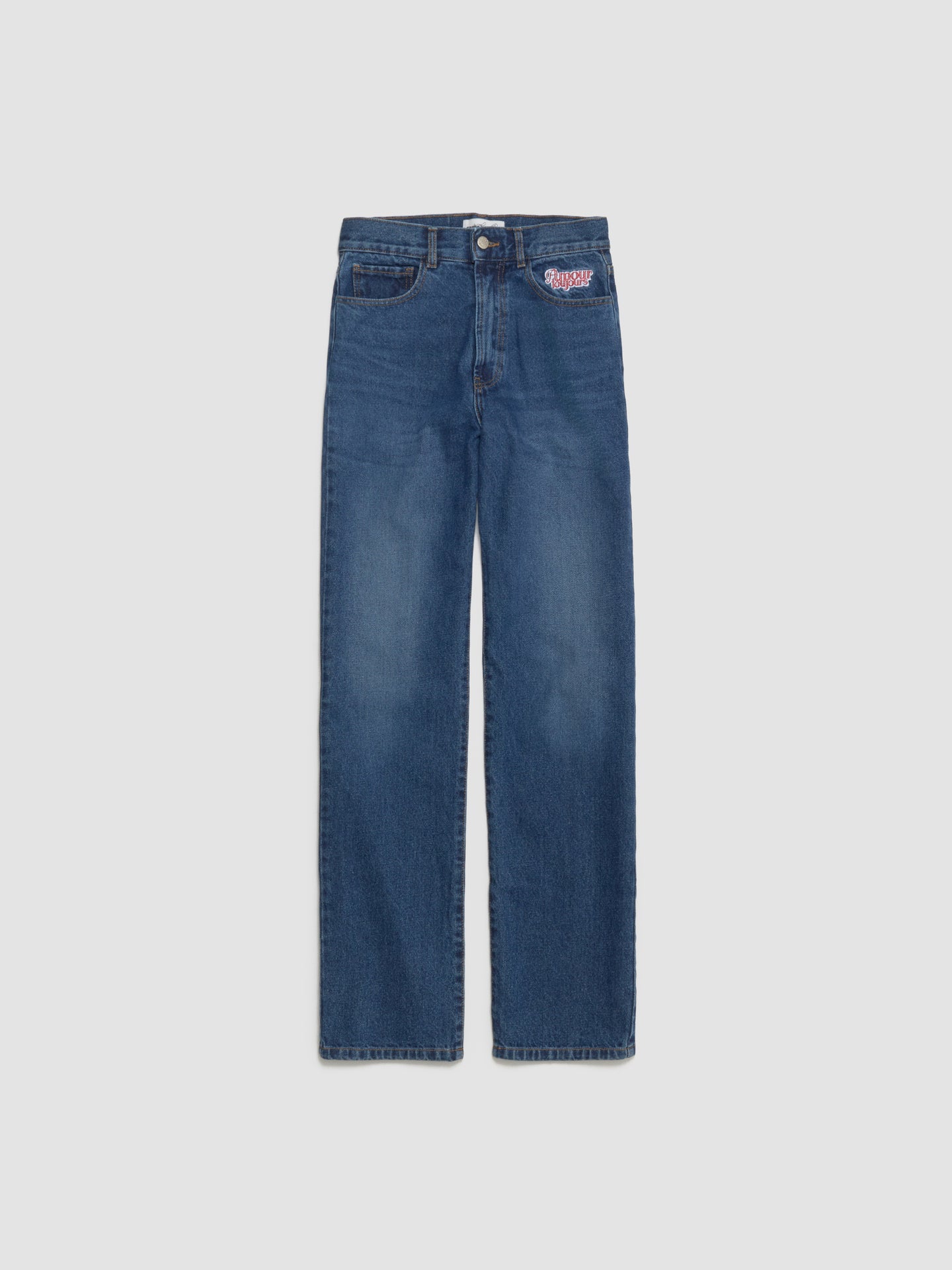 Back Pocket Pleasures Jeans in Washed Blue