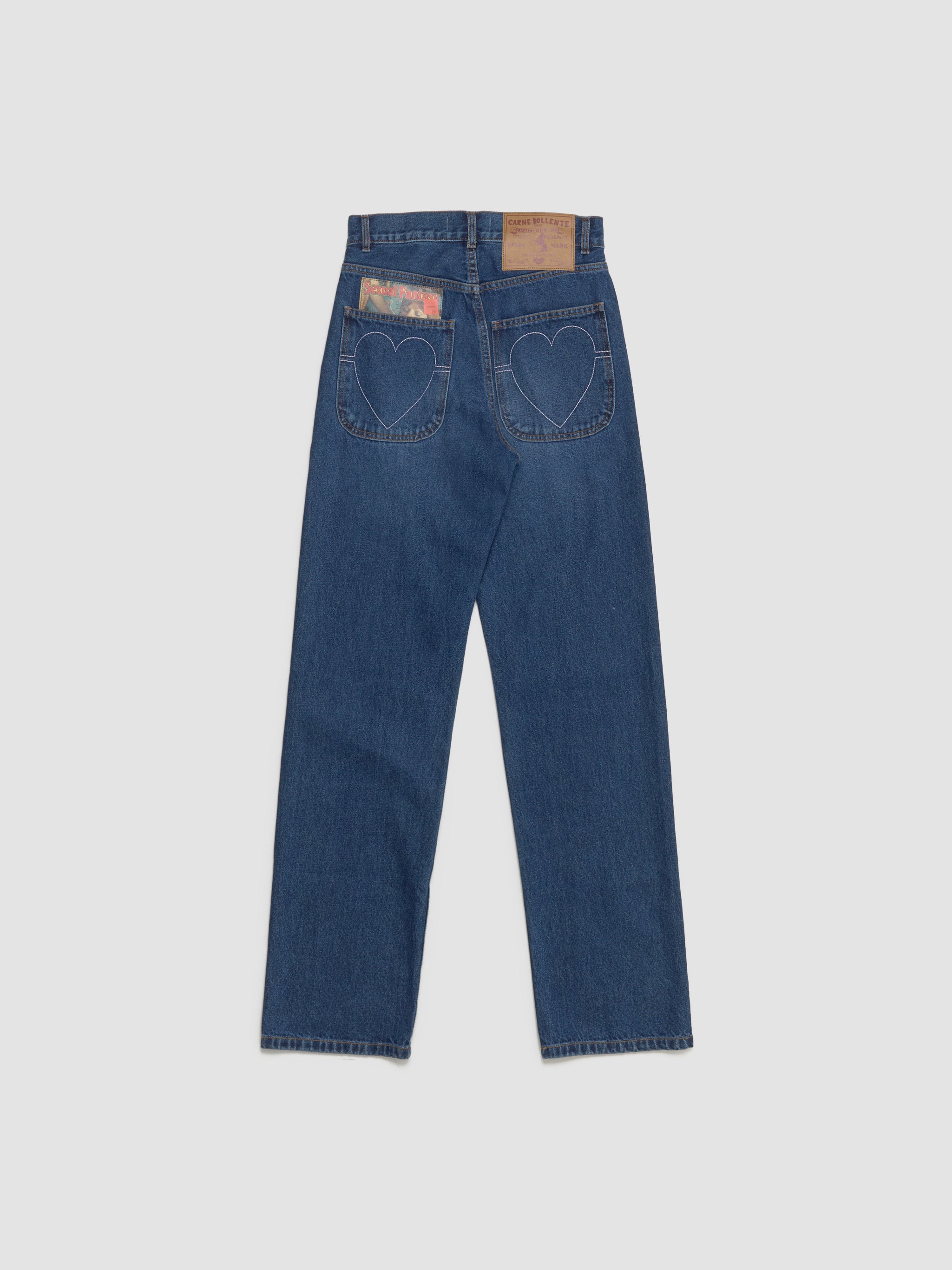 Back Pocket Pleasures Jeans in Washed Blue