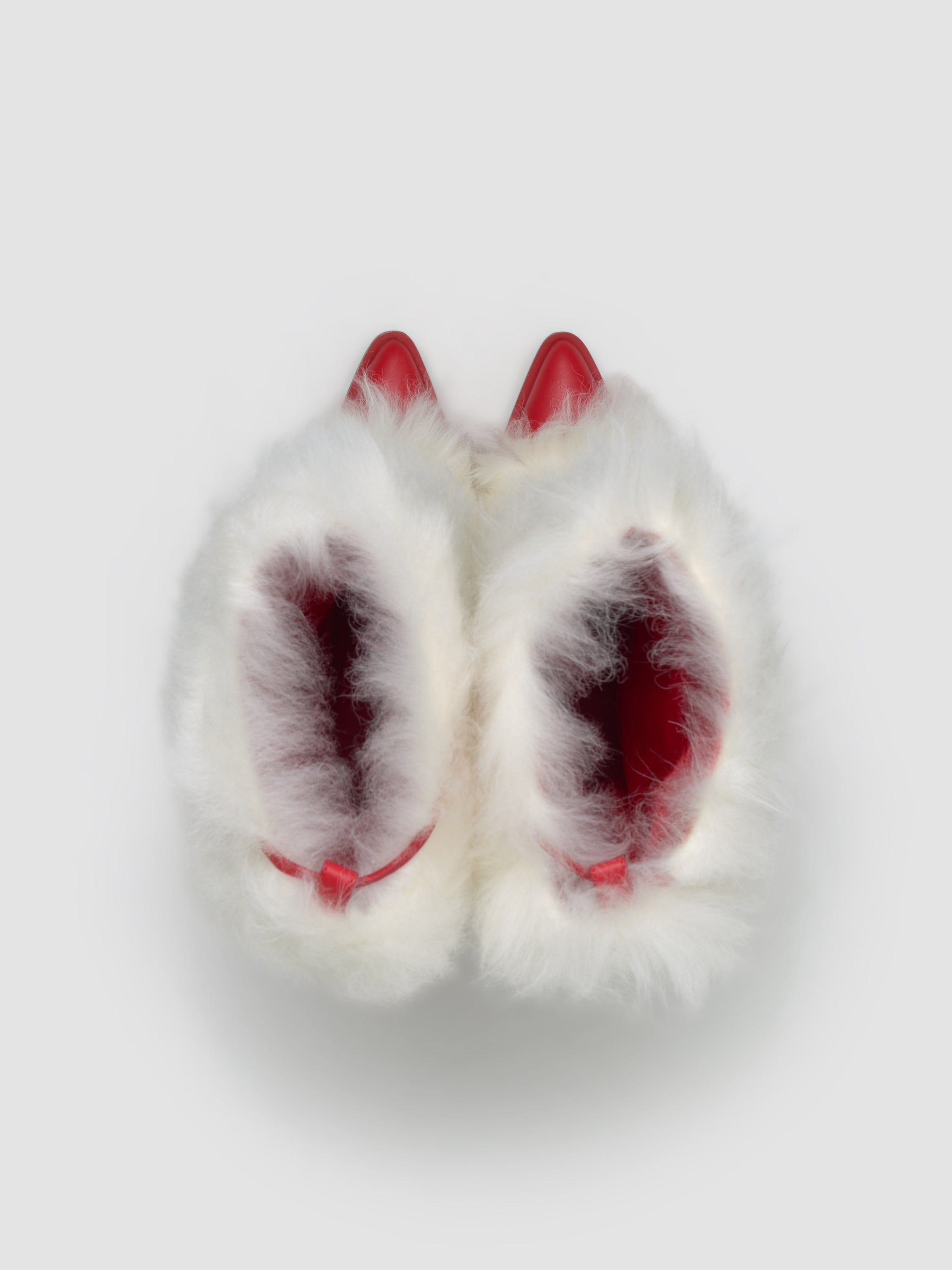 x Ambush Women's Fur Heel in White