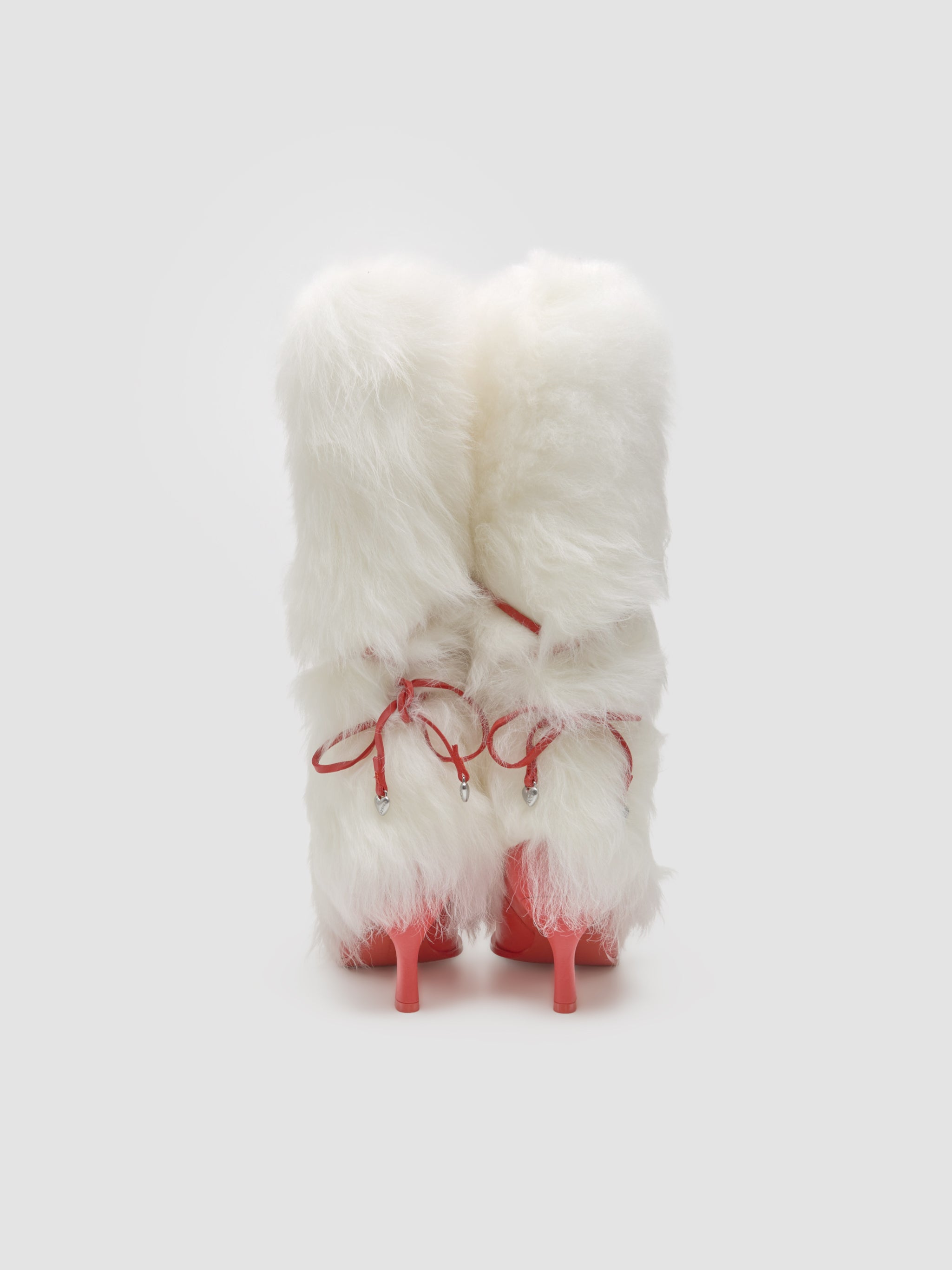 x Ambush Women's Fur Heel in White