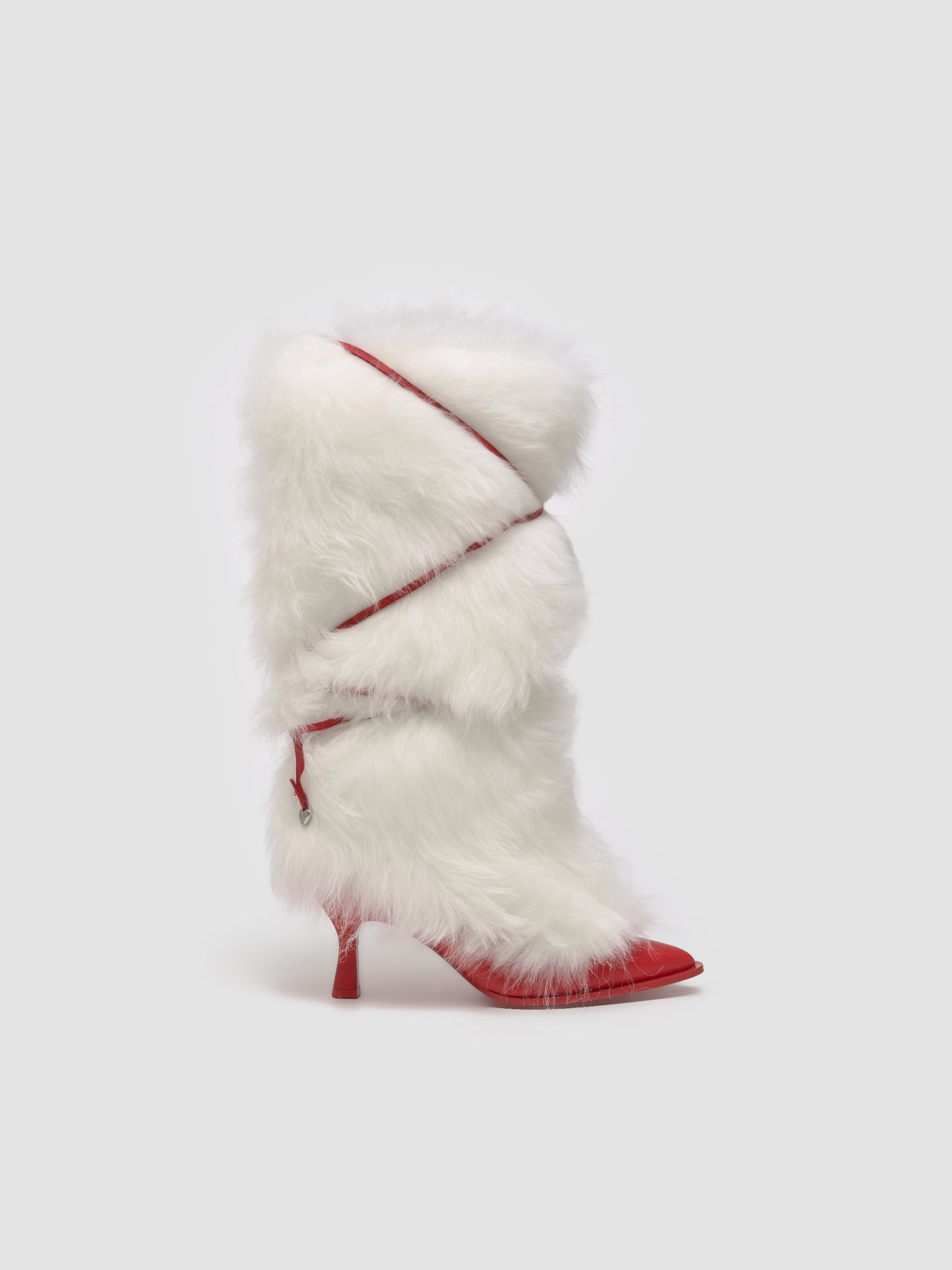 x Ambush Women's Fur Heel in White