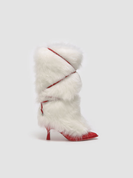 UGG - x Ambush Women's Fur Heel in White - 1176810-WHRD