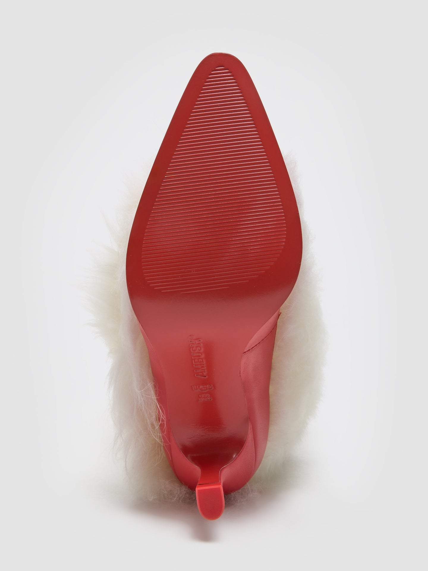 x Ambush Women's Fur Heel in White