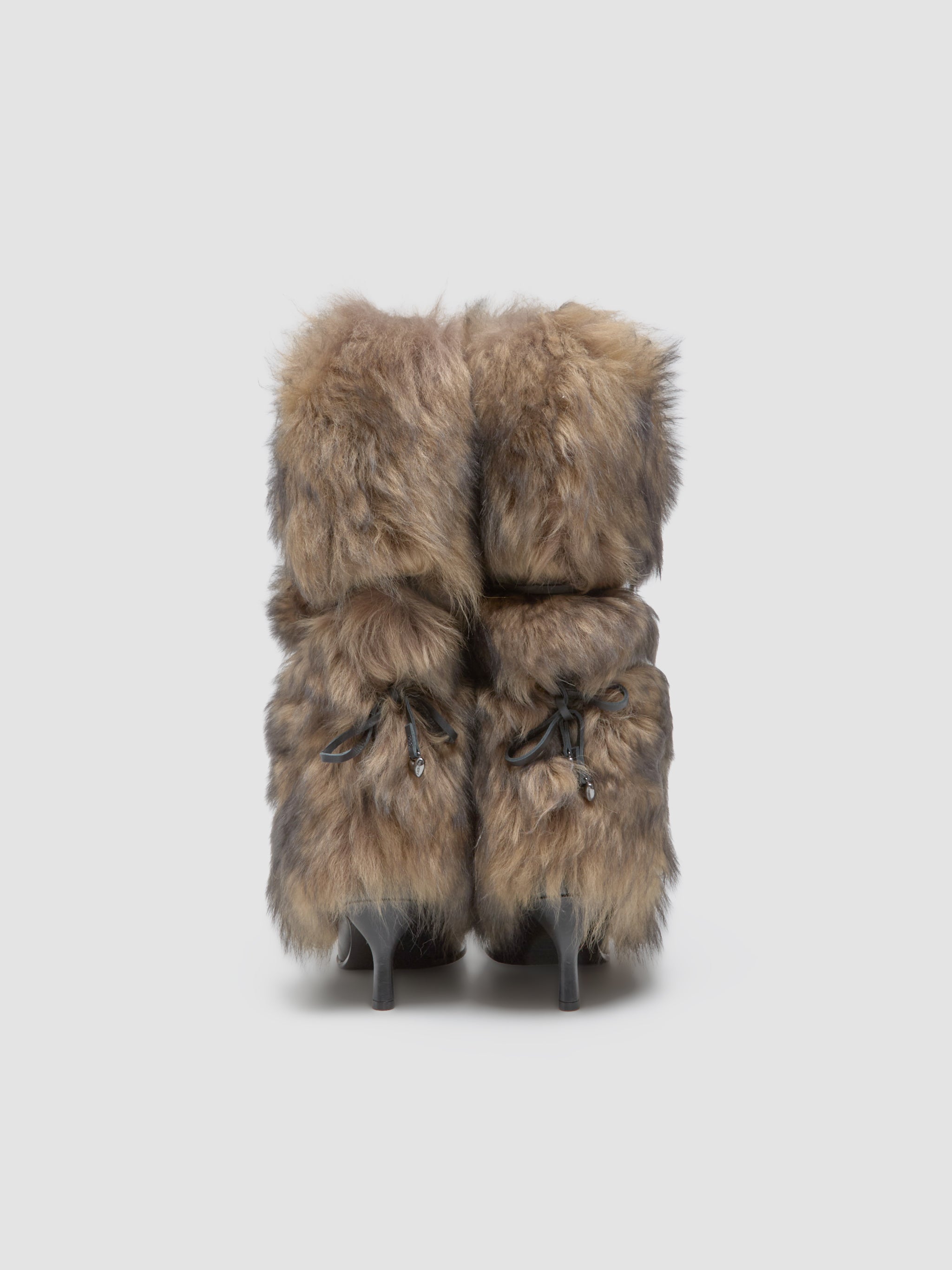 x Ambush Women's Fur Heel in Brown