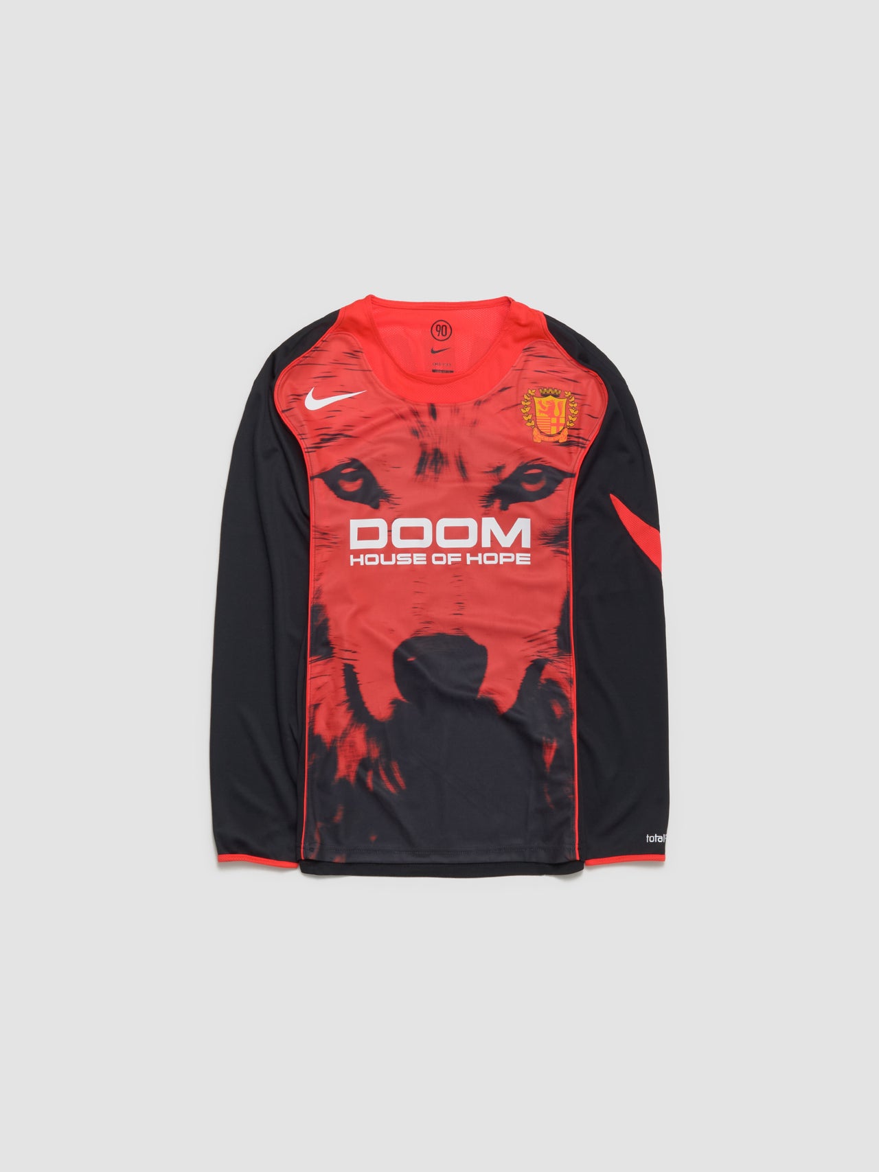x ANNE IMHOF T90 Football Jersey in Black & Bright Crimson